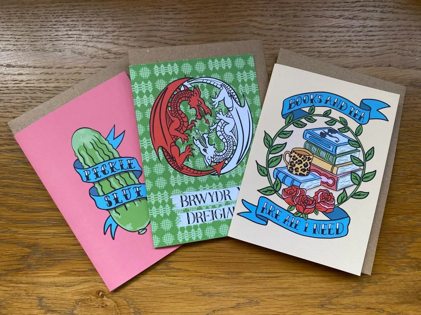 I was hoping to print my own prints for tomorrow&rsquo;s market  at @chapter_court but they just don&rsquo;t match up to amazing cards and stickers from @print.work ! So prints will be arriving at a later date 😂

#artisanmarket #wrexham #dyddgwyldew