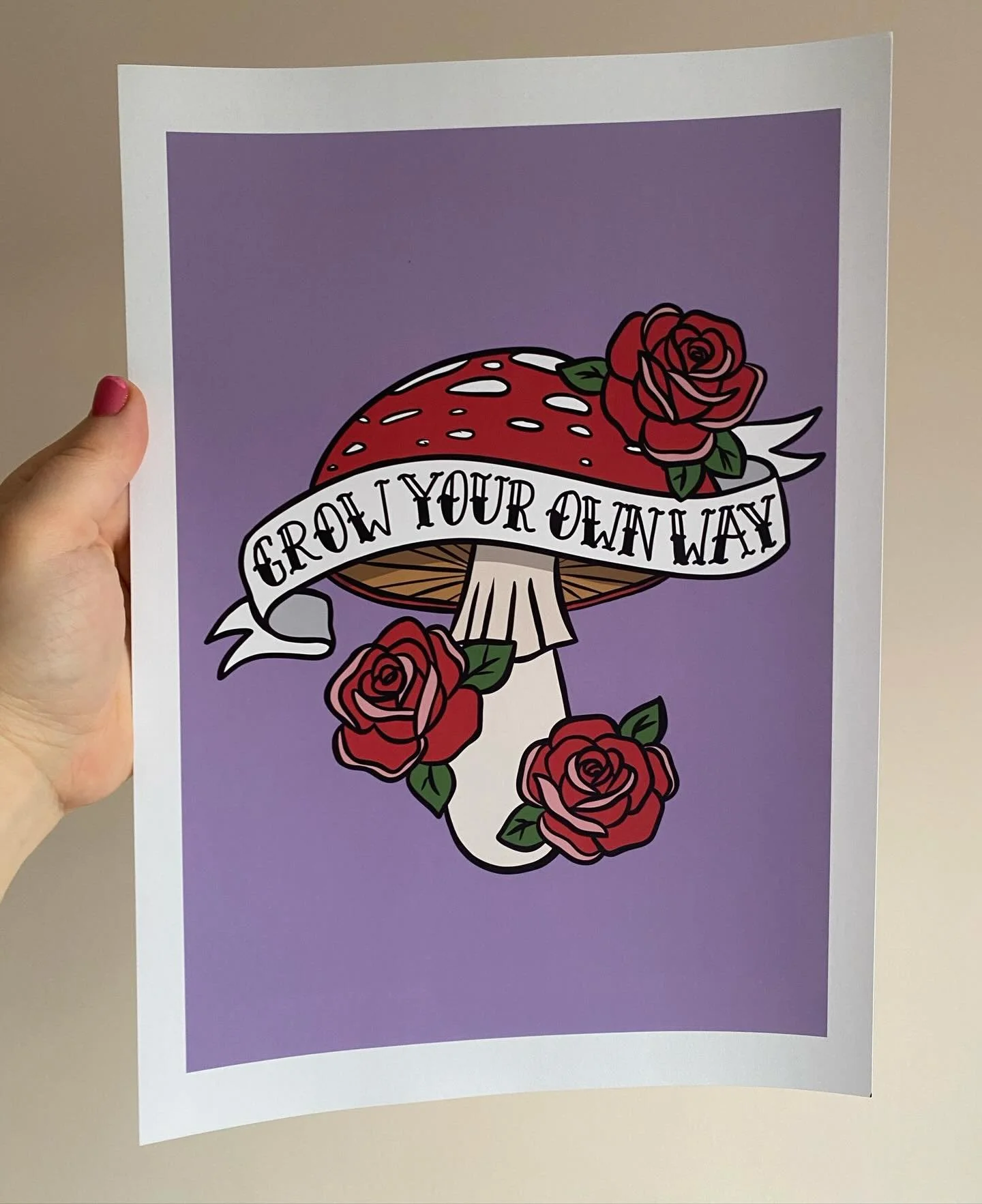 These colours are bringing me joy 😍

#growyourownway #toadstool #illustrations #tattoo #toadstooltattoo