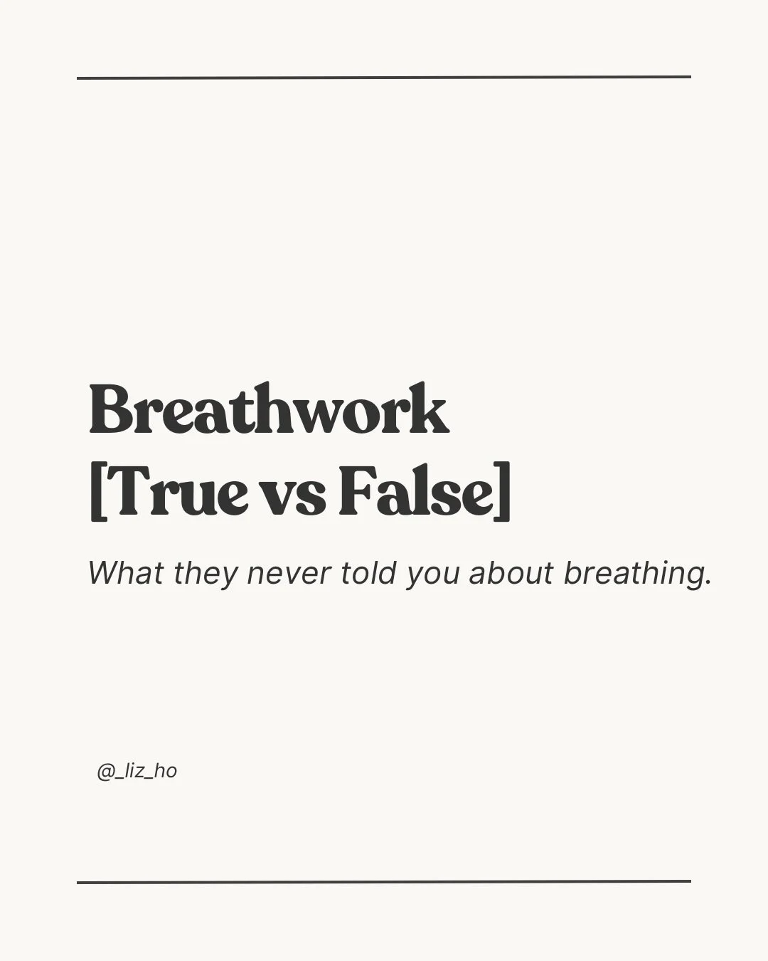 I see this a lot.

Most athletes breathe on autopilot, not on purpose.

The cost shows up when you&rsquo;re tired, frustrated or maxing out.

Once you understand what&rsquo;s true about your breathing (and what&rsquo;s not), the whole game changes.

