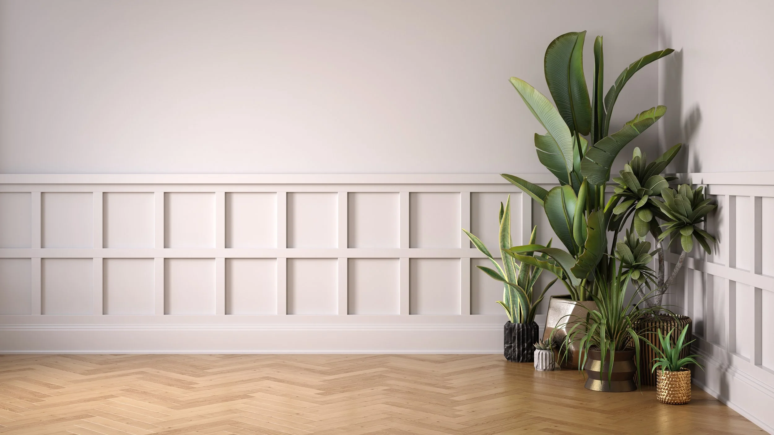 gorgeous wall panelling