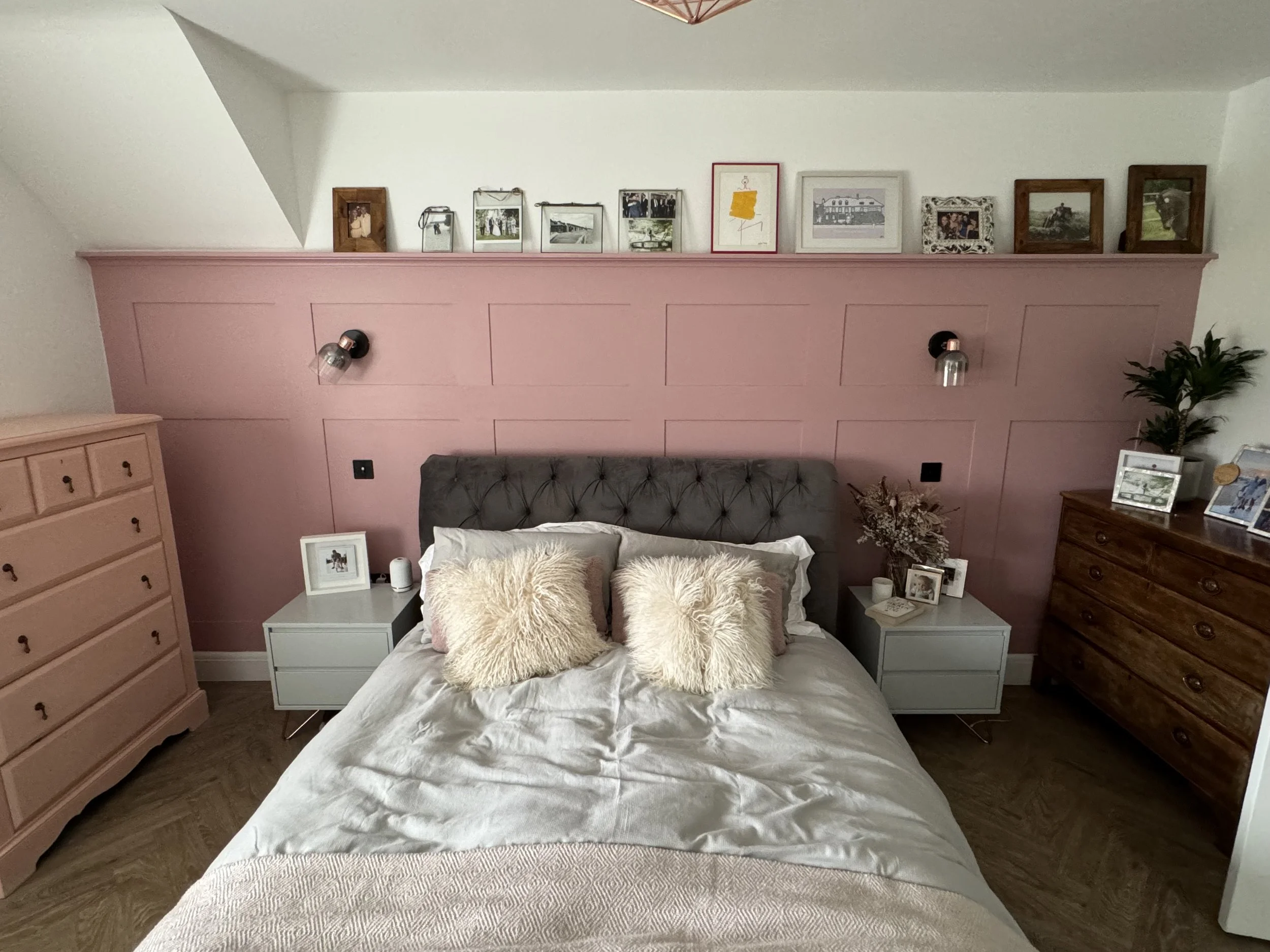 bedroom contemporary panelling