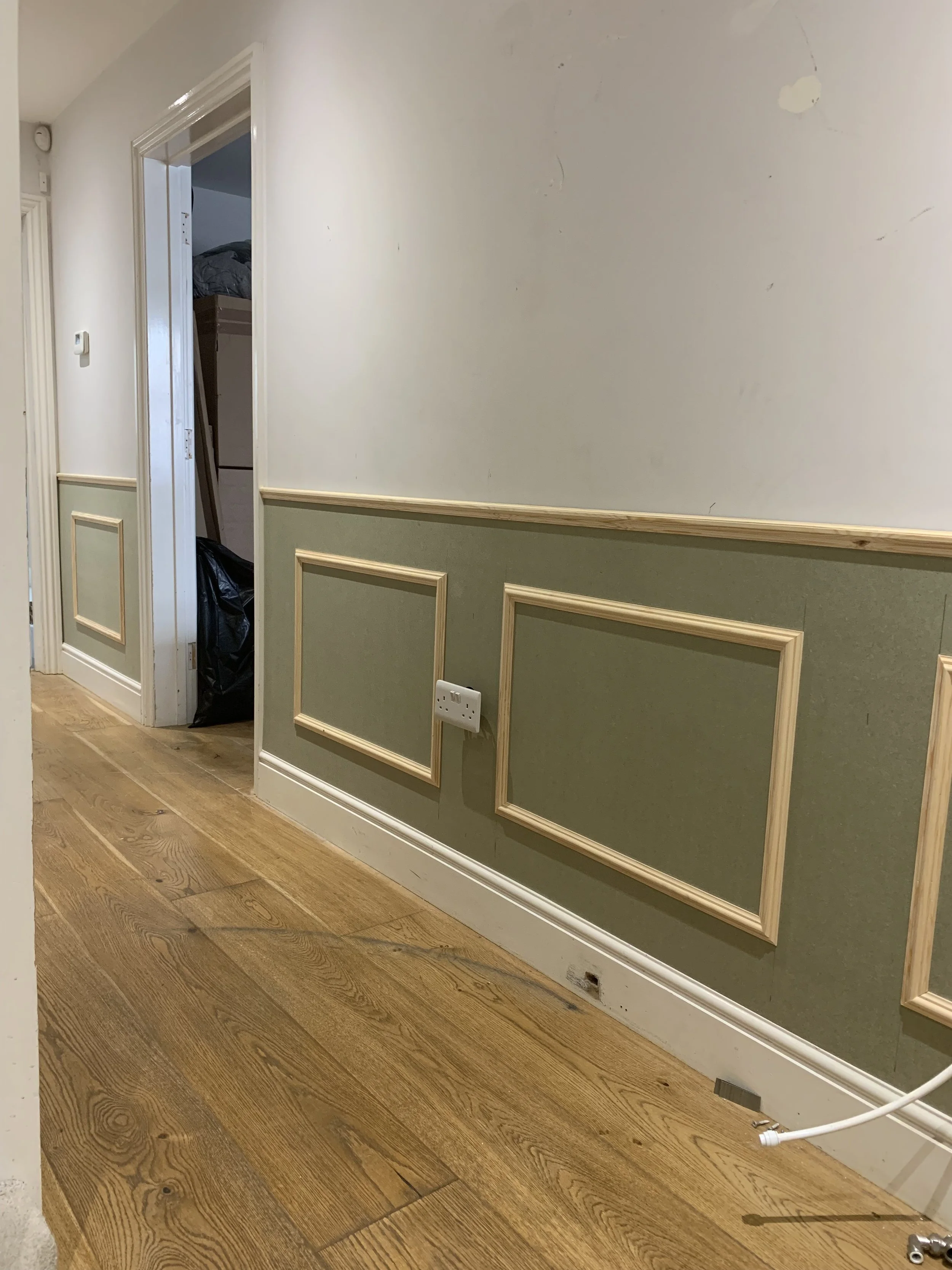 hallway wall panelling