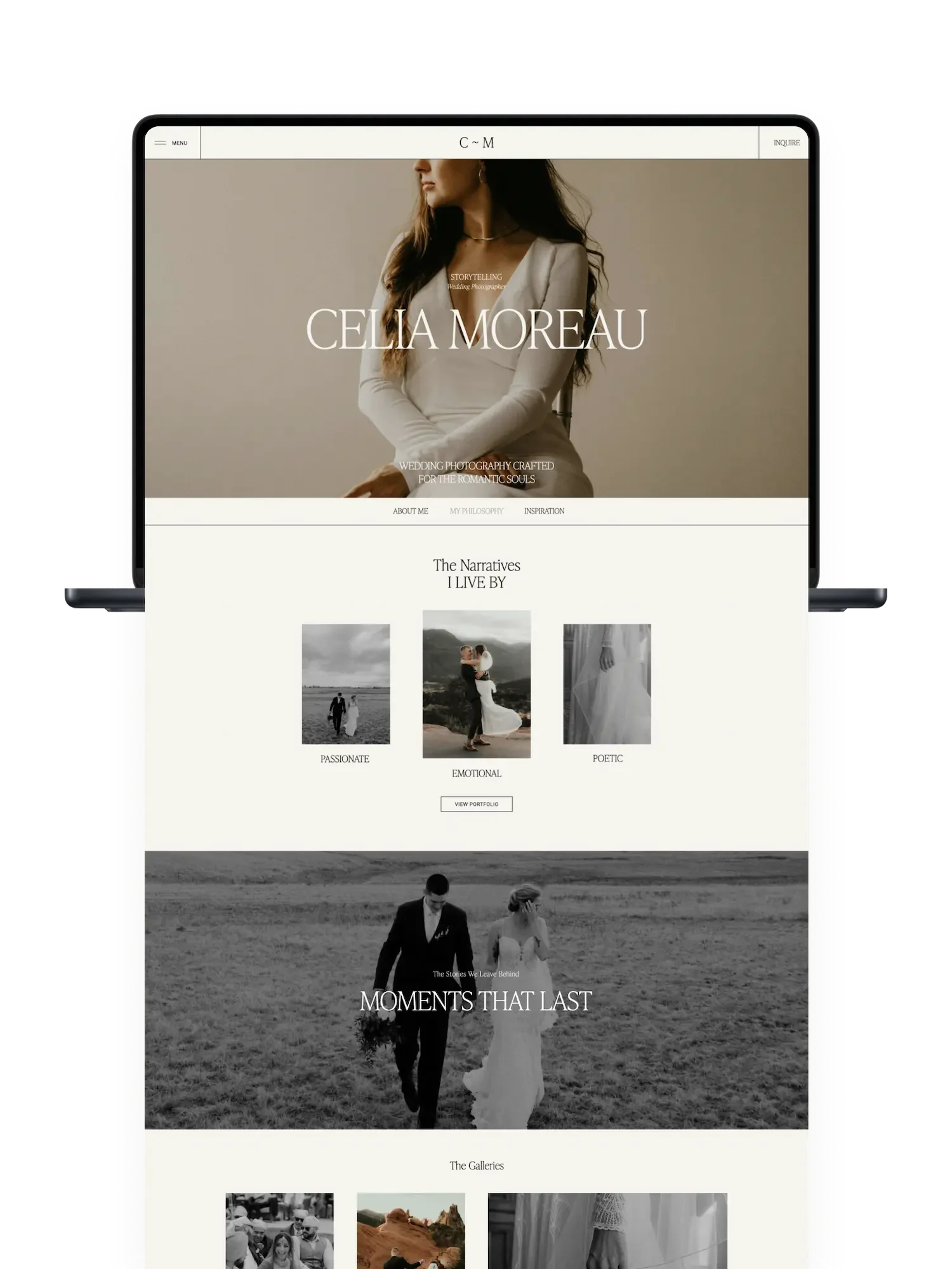 CELIA MOREAU Showit Template
