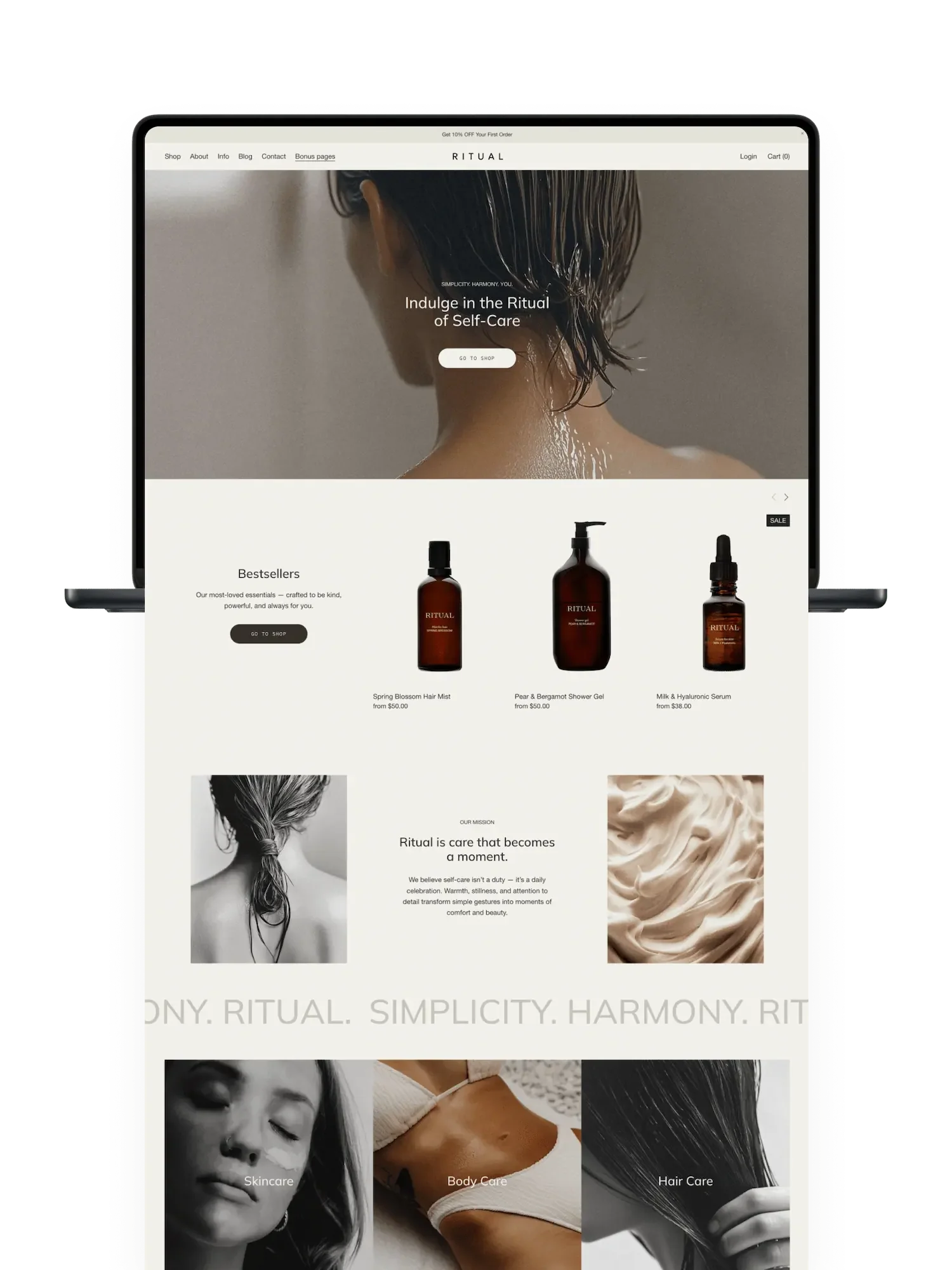 RITUAL Squarespace Template