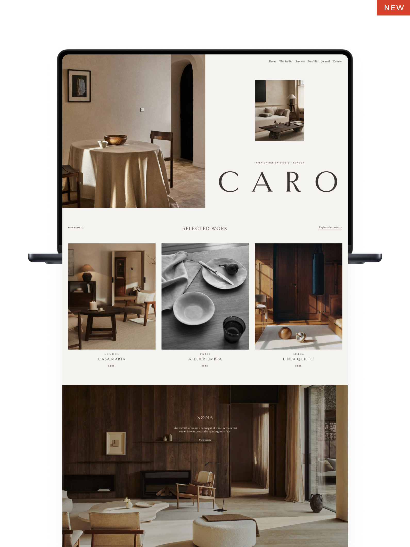 Caro. Squarespace Template