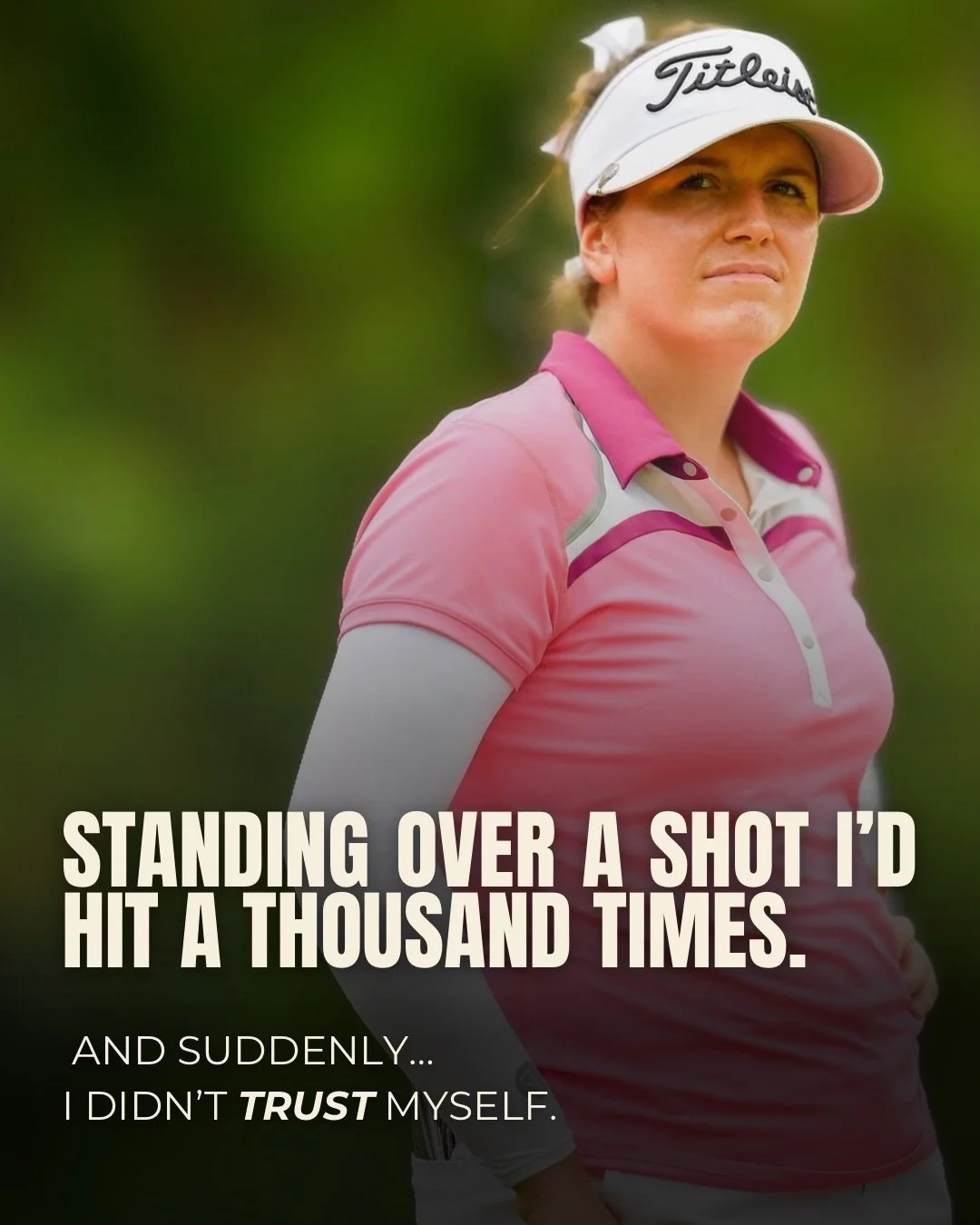 Most athletes don&rsquo;t fall apart because they lack skill.

They fall apart because their body doesn&rsquo;t trust them when it counts.

I&rsquo;ve stood over shots I&rsquo;d hit thousands of times.
Same swing. Same skill.
Different outcome.

Why?