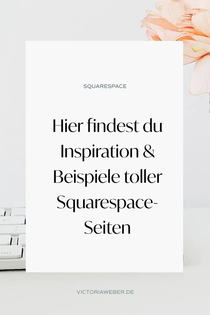 Hier findest du die besten Beispiele zur Inspiration für deine Squarespace-Website