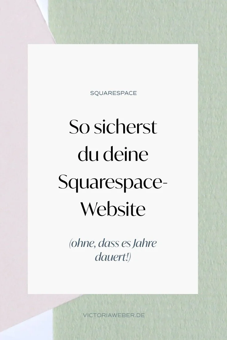 Backup, bitte! - So sicherst du deine Squarespace-Website