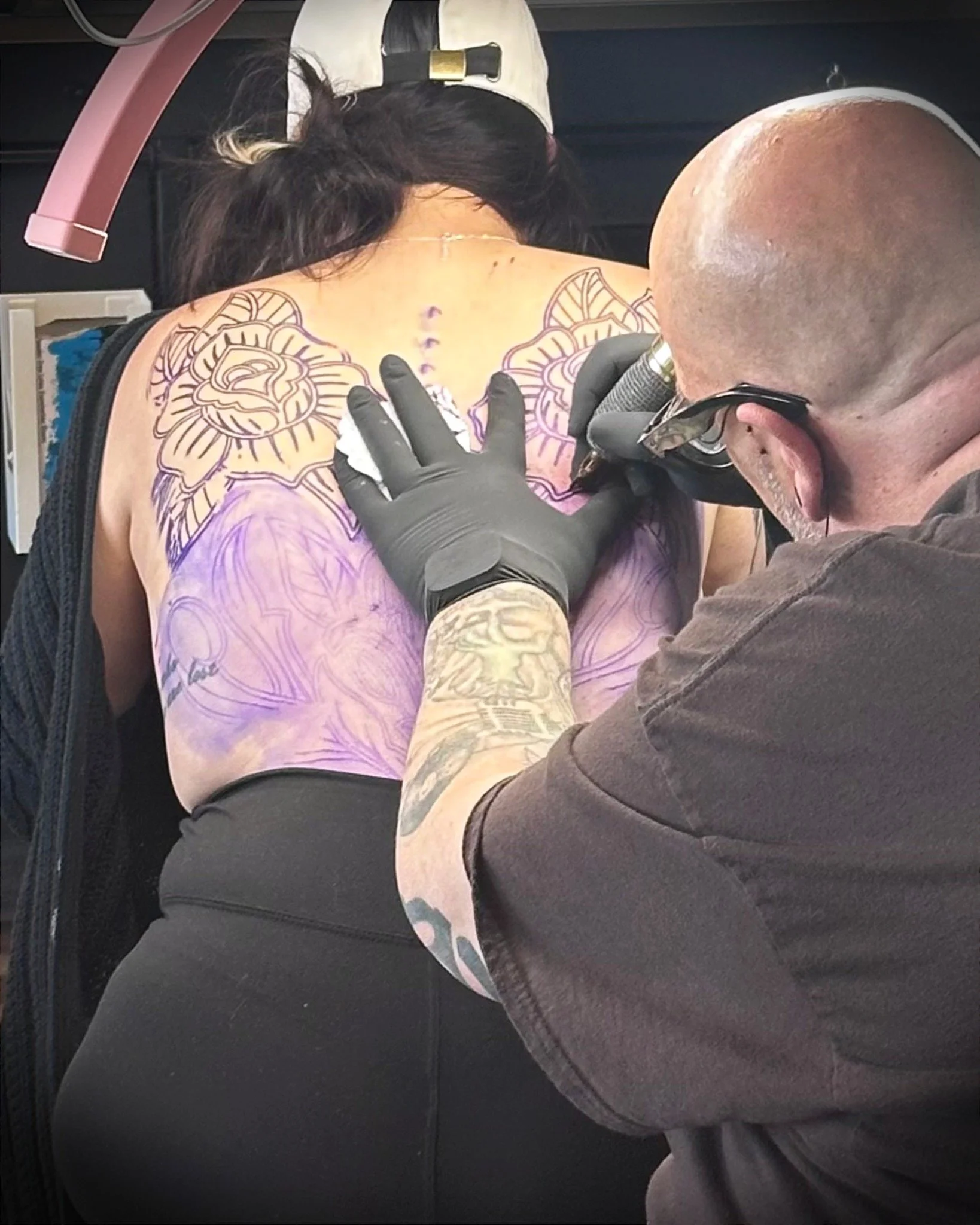 Action shot of Bre&rsquo;s back piece