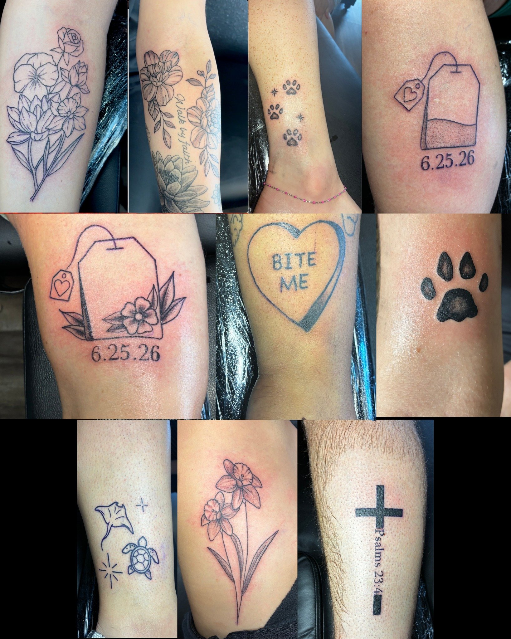 Rissa only has a few weeks left as an apprentice! 🎉

Over the past year, she's grown so much as an artist, and we'd love for you to be part of her final stretch before she graduates.

She's here **today until 5pm** doing walk-in tattoos, so stop by 