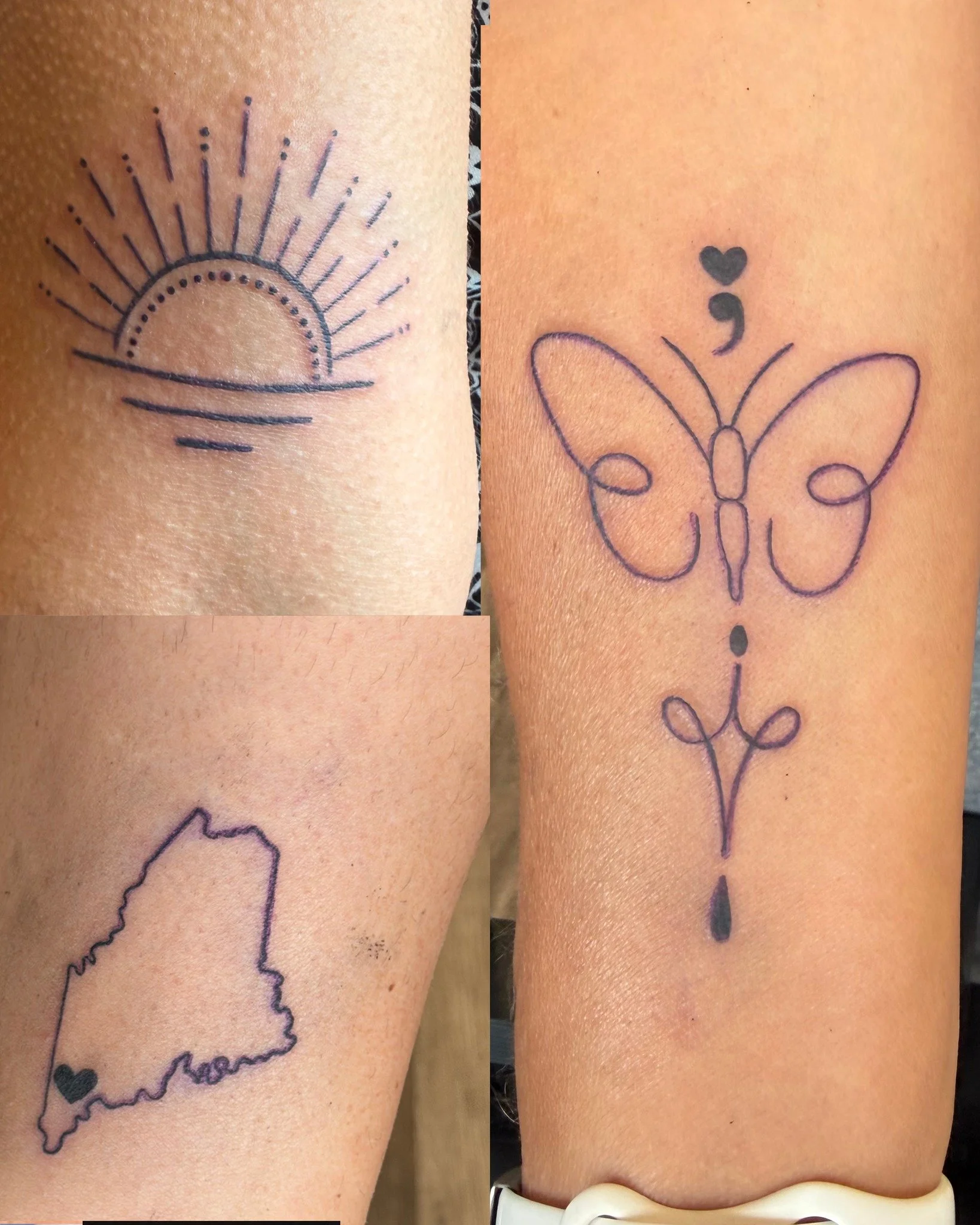 Here are a few more tattoos **Eilie knocked out last week!** 🔥

She&rsquo;s learning and improving with every tattoo, and we love watching her progress.

Come be part of her journey and grab one of her **$25 apprentice tattoos** while they&rsquo;re 