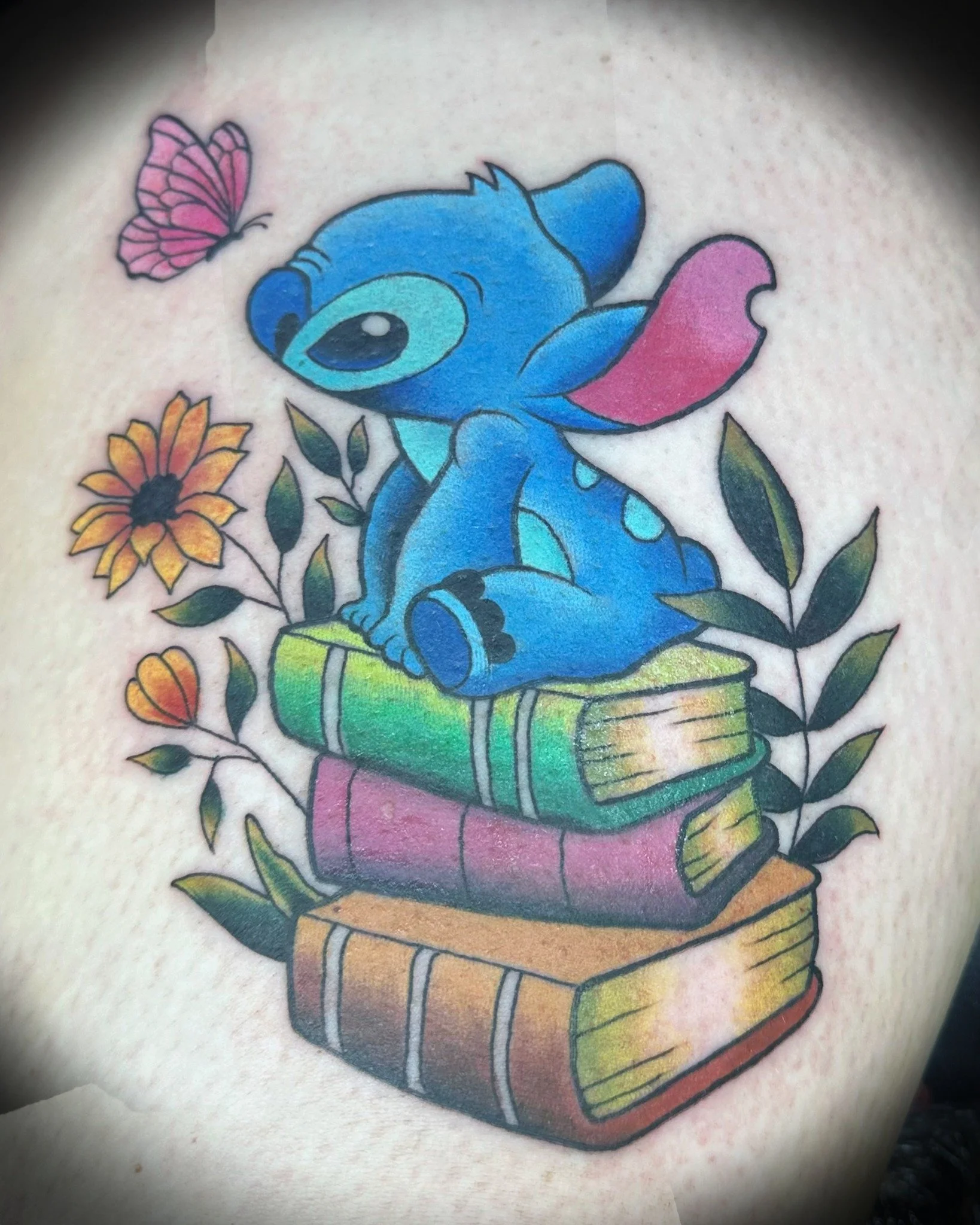 Flebbe is wanting to do more color tattoos in the future. 

Studies we completely made up show that color tattoos increase your coolness by 97%. The other 3% is probably just good shoes.

If you&rsquo;ve been wanting something bright, bold, and color