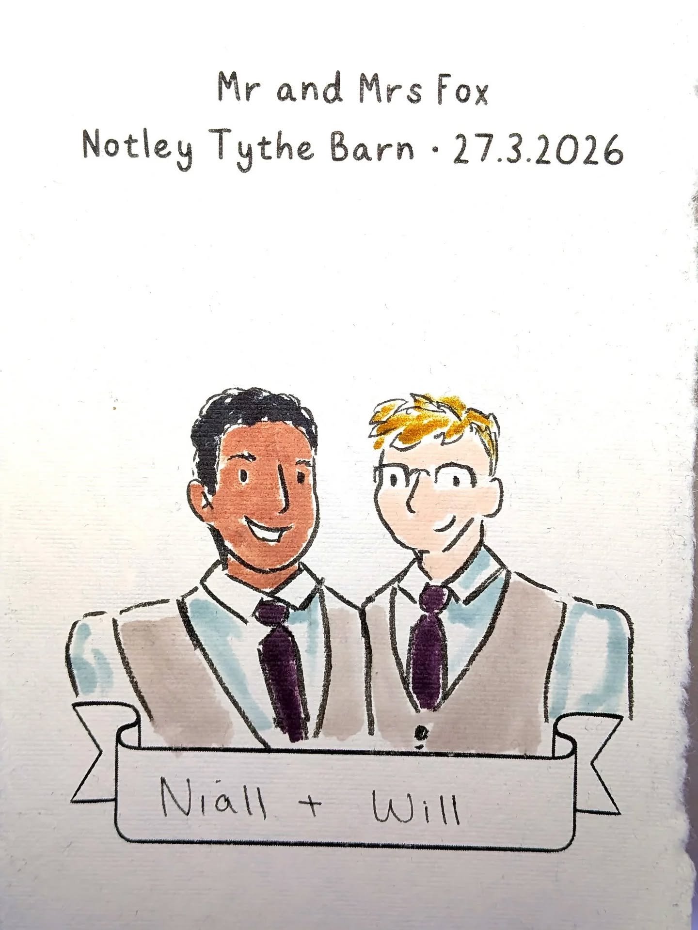 The last few from Katie and Will's wedding! I can't believe this was a week ago already, it was such a fun day! This weekend is another busy one - I was illustrating at a wedding yesterday (more on that to come soon!), I'm illustrating at a wedding t