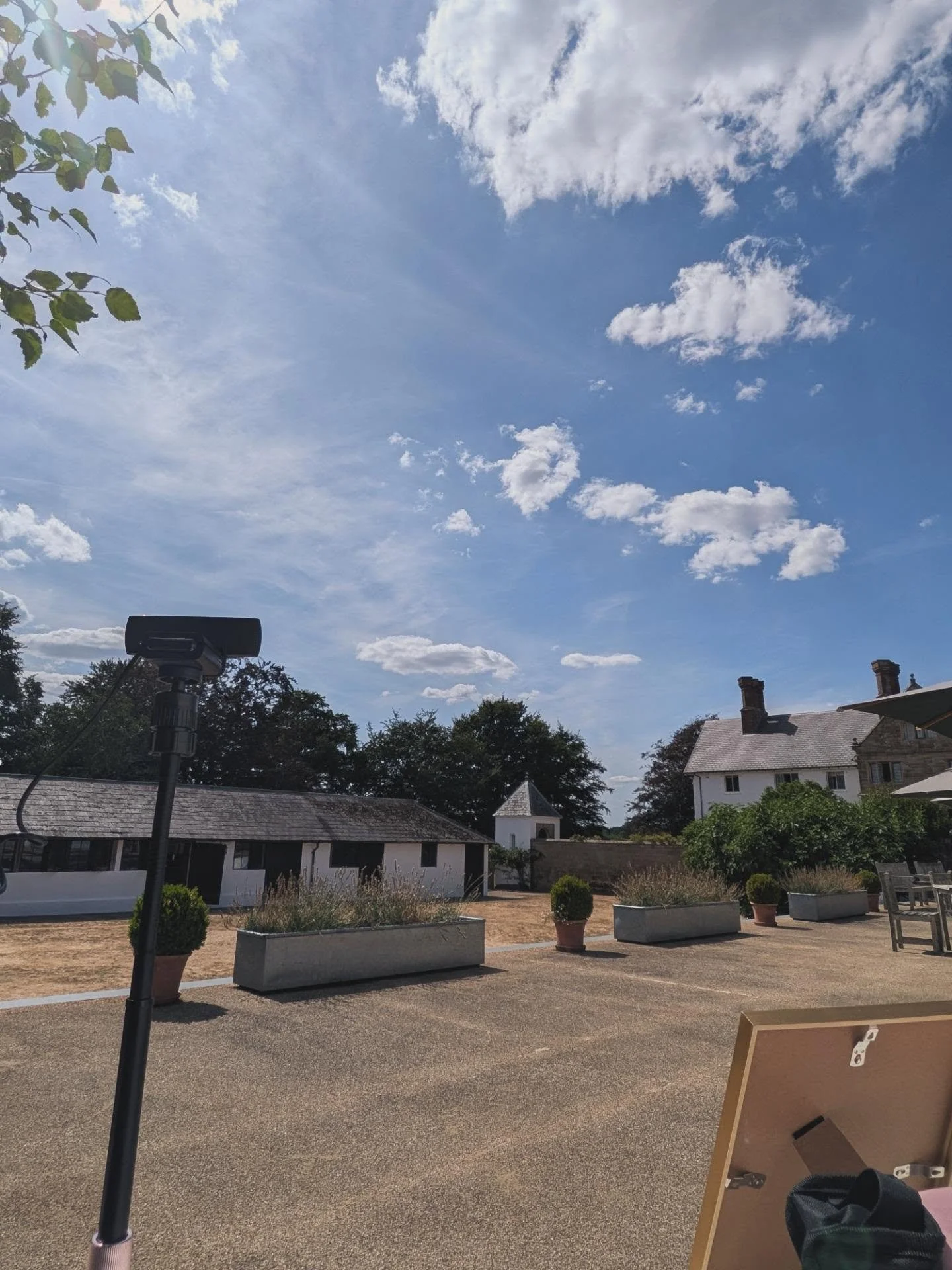Yesterday I was at the stunning @hendallmanorbarn for K&amp;T's big day! The weather was gorgeous (almost too gorgeous, I moved my setup indoors mid afternoon so there wasn't a melted puddle of illustrator on the floor), the guests were so lovely, th