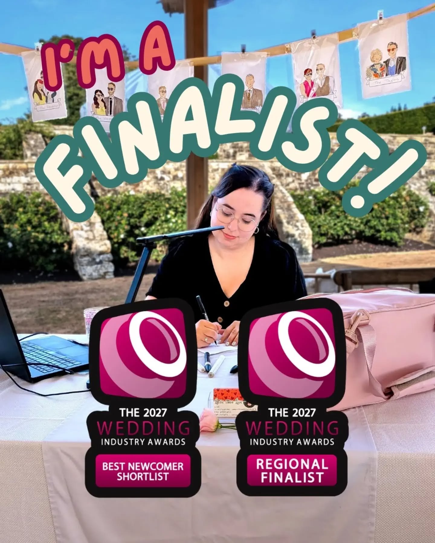 Absolutely over the moon to say I'm a regional finalist for @twia_official in not one, but two categories! I'm a South East regional finalist for the artist/illustrator category, as well as on the shortlist for best newcomer. Thank you so much to all