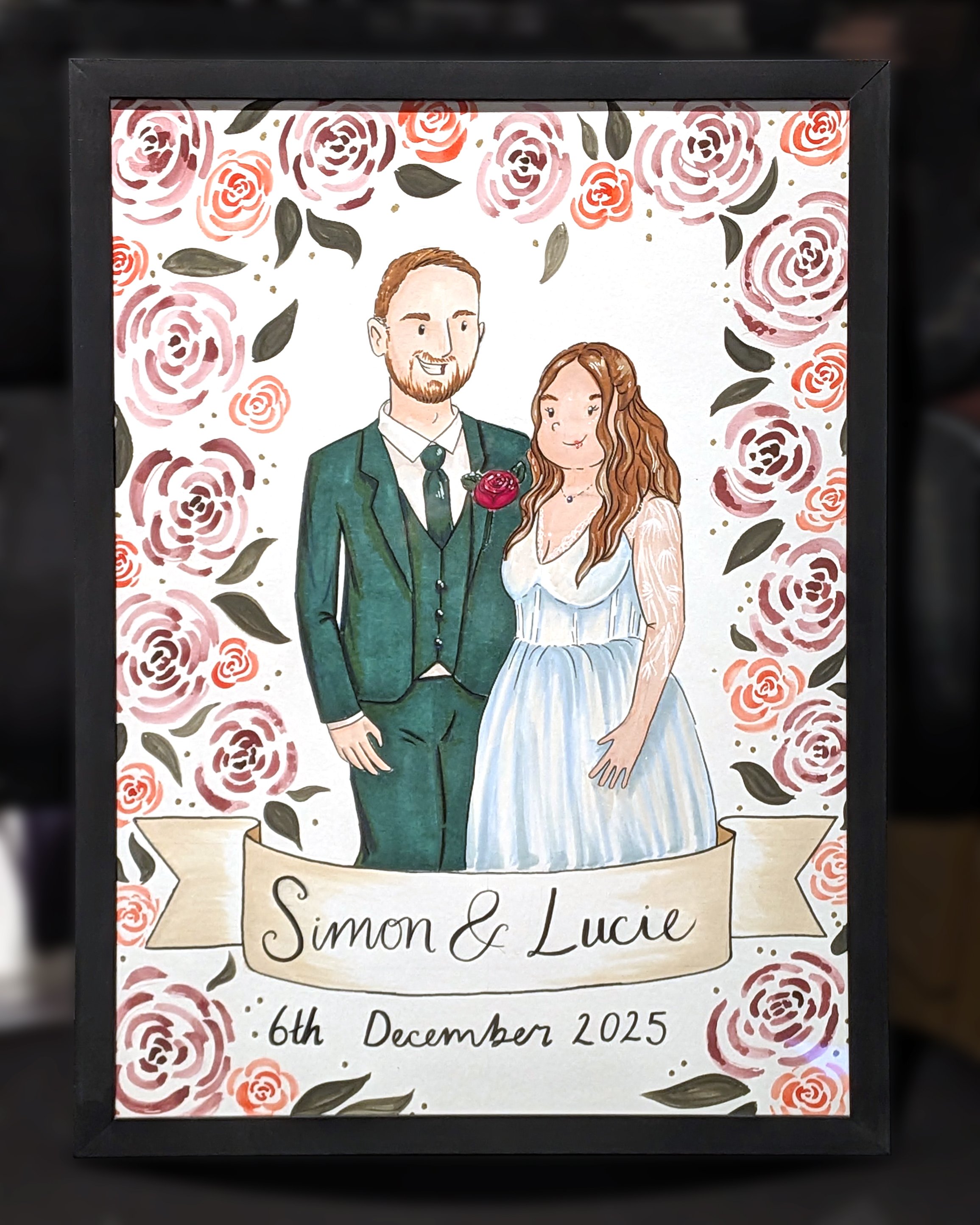 A3 Framed Illustration