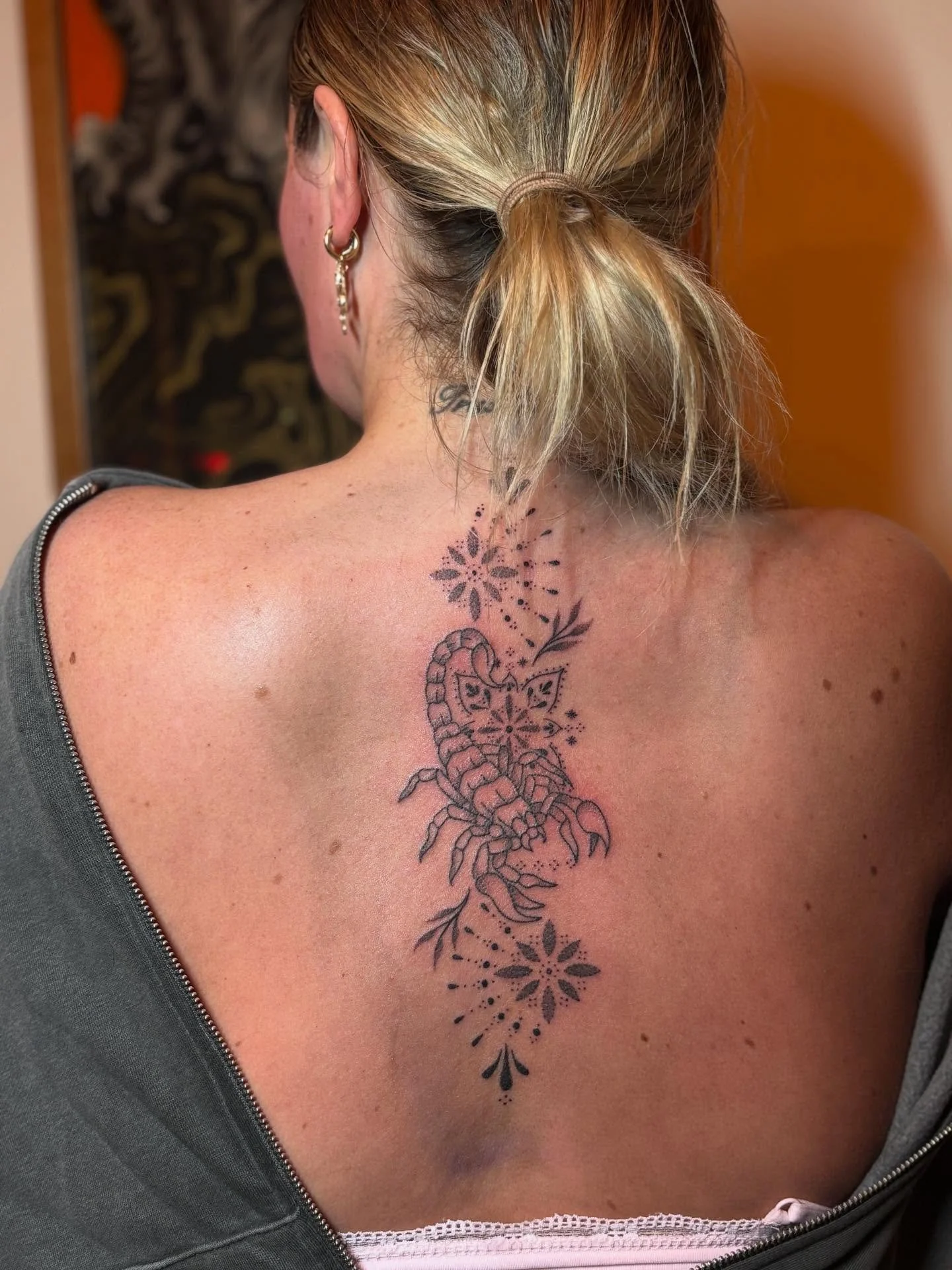 Custom back piece for Charlie, would love to do more like this! 

Message or email to book in @supertouchtattooparlour

#handpoketattoo #tattoo #backtattoo #ornamentaltattoo #spinetattoo