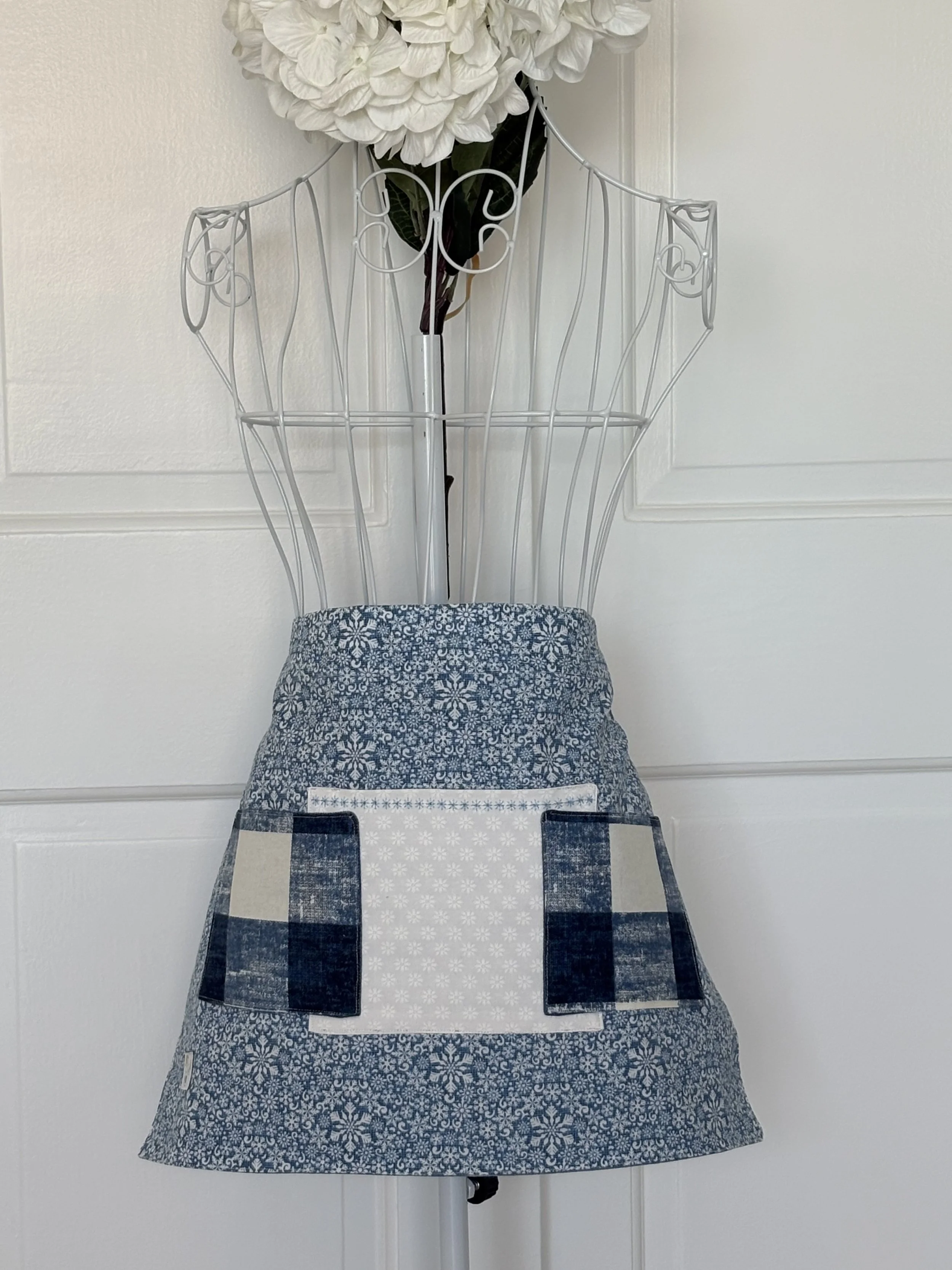 White Snowflakes on Blue - $35