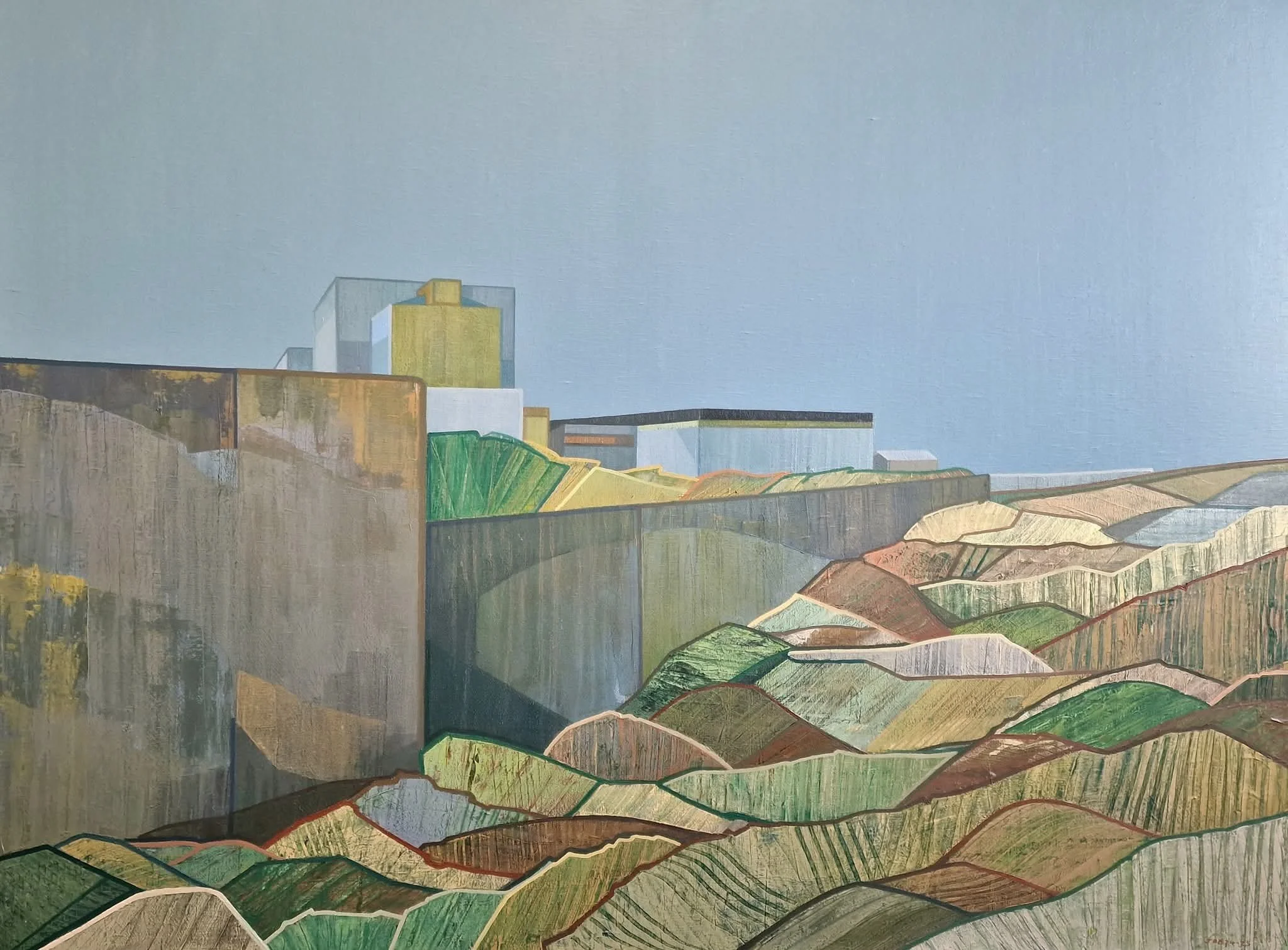 END / BEGIN (DUNGENESS POWER STATION) - 2024-25 - Oil on canvas - H: 76cm X W: 102cm - Available through Taylor-Jones & Son - £2995