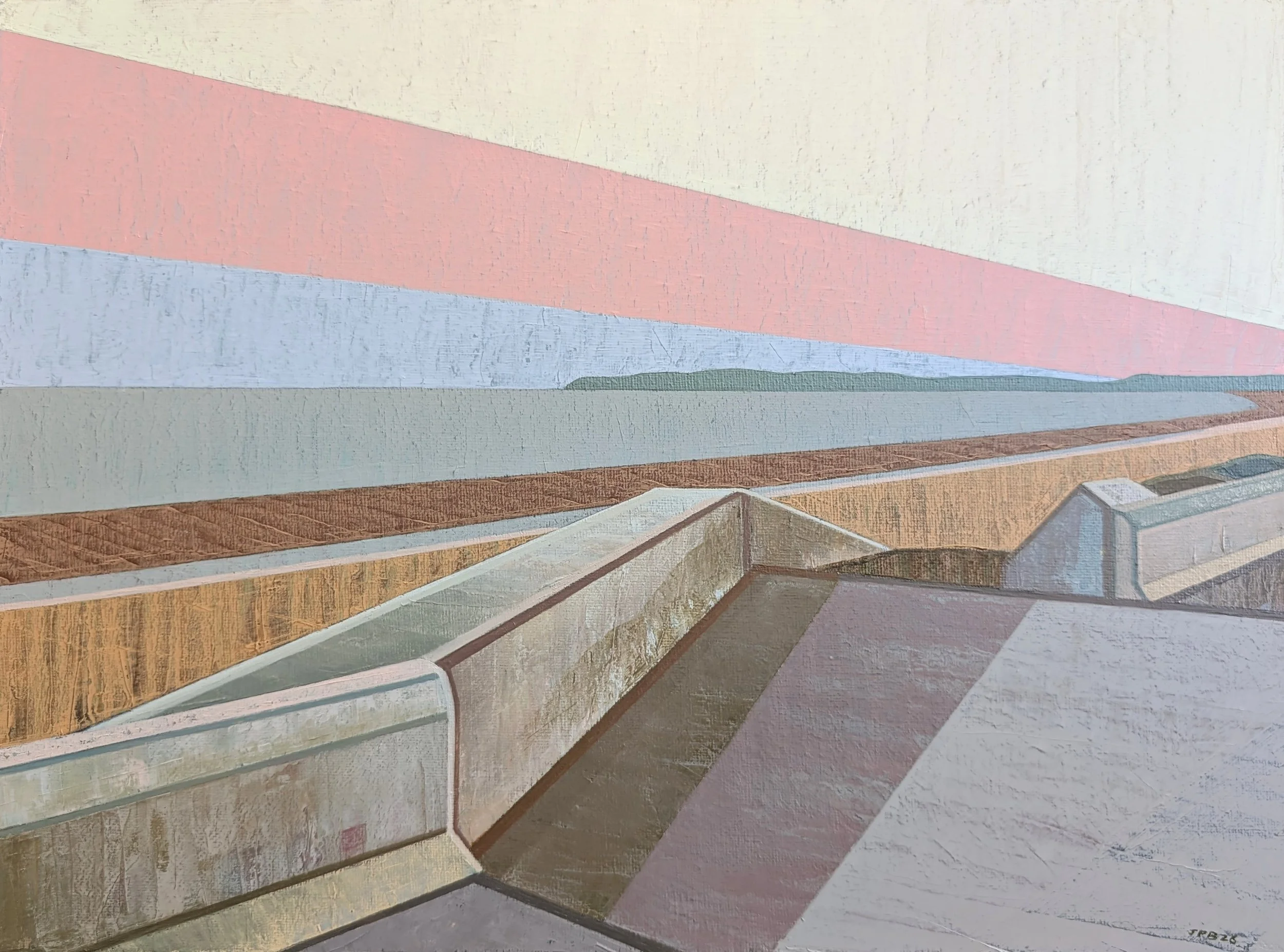 A LAND BORROWED NO. 02 (BROOMHILL SANDS) - 2026 - Oil on canvas - H: 30cm X W: 40cm - FOR SALE - P.O.A - Click image for enquiry