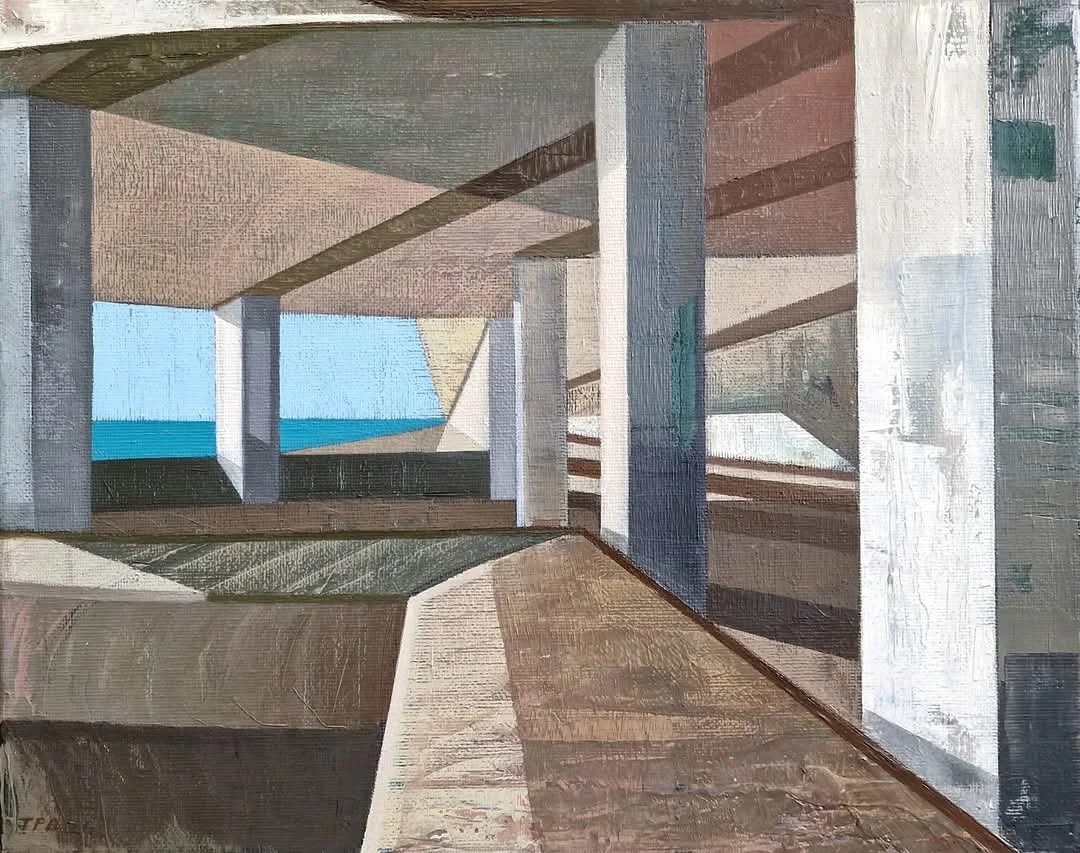 A LIMINAL SPACE NO. 03 (BOTTLE ALLEY) - 2024 - Oil on canvas - H: 25cm X W: 30cm - SOLD