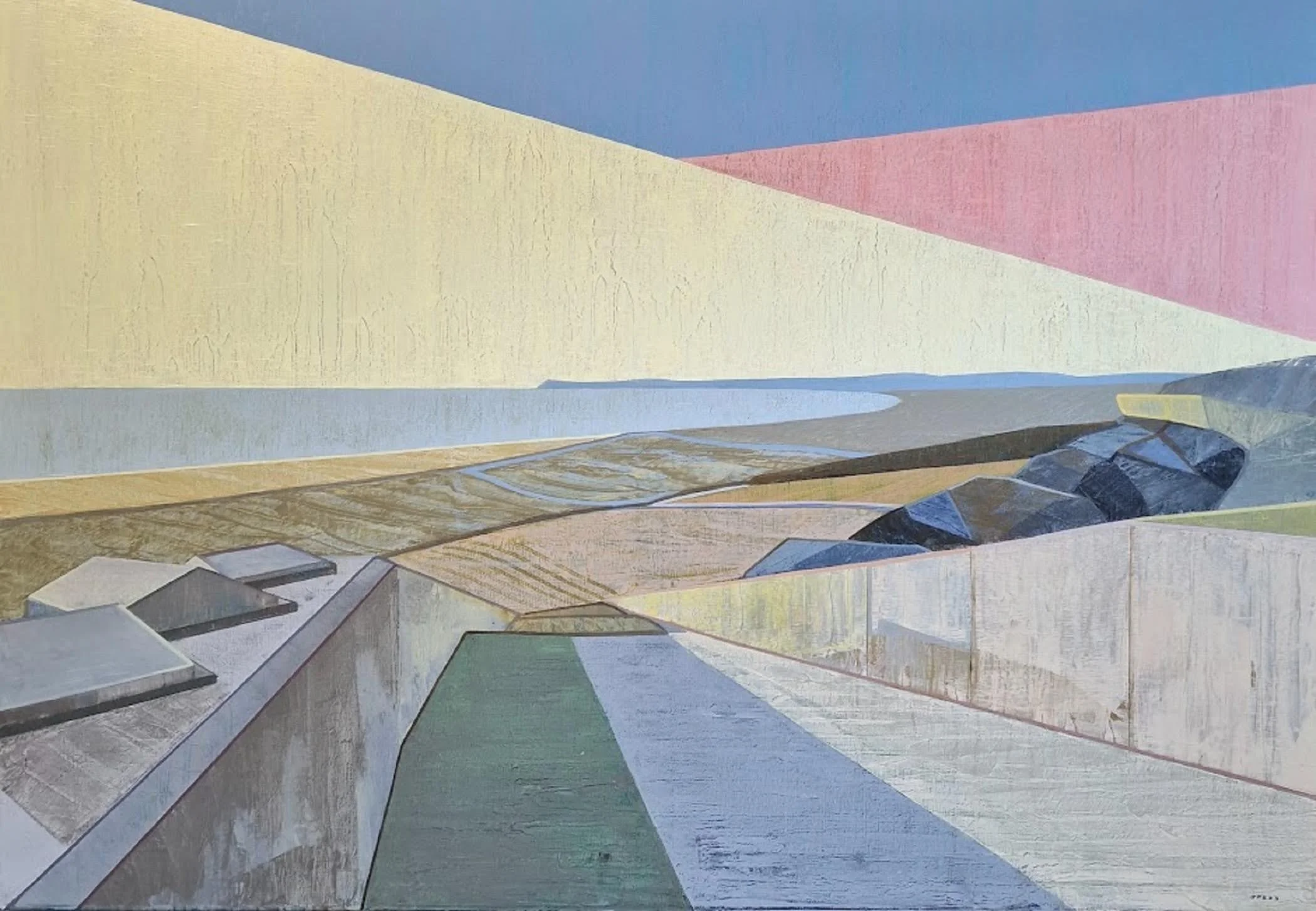 I KNOW YOU DO NO. 02 (BROOMHILL SANDS) - 2023 - Oil on canvas - H: 70cm X W: 100cm - SOLD through Taylor-Jones & Son