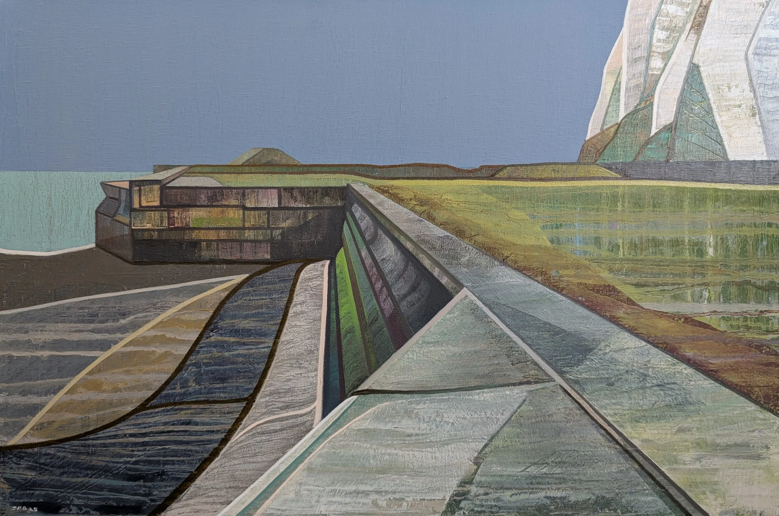 IF YOU WILL COME ALL THE WAY DOWN WITH ME NO. 02 (KINGSDOWN BEACH) - 2025 - Oil on canvas - H: 40cm X W: 60cm - SOLD through Taylor-Jones & Son