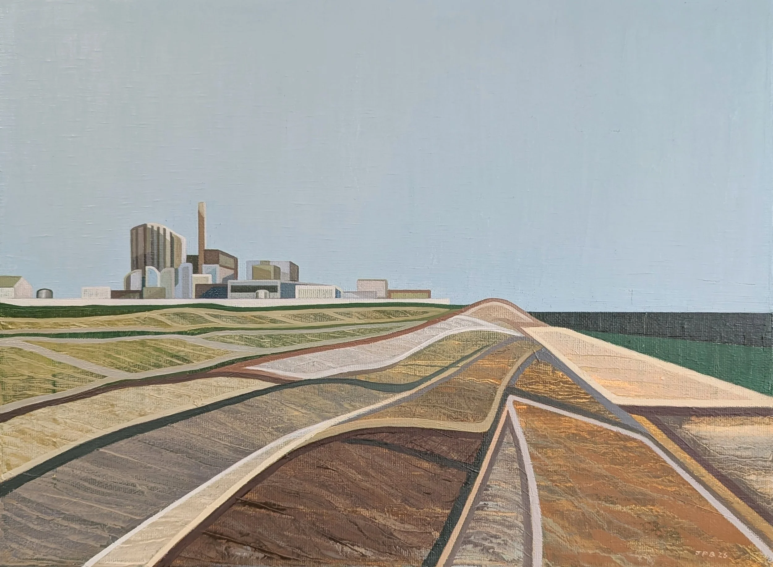 MONACHOPSIS NO. 02 (DUNGENESS) - 2026 - Oil on canvas - H: 30cm X W: 40cm - Available for private sale - POA - Click image for enquiry