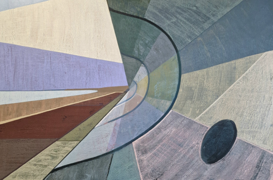 YOU WEATHER IT ALL WITH GRACE AND STRENGTH NO. 02 (DYMCHURCH BEACH) - 2023 - Oil on canvas - H: 50cm X W: 75cm - Available through Taylor-Jones & Son - £1500