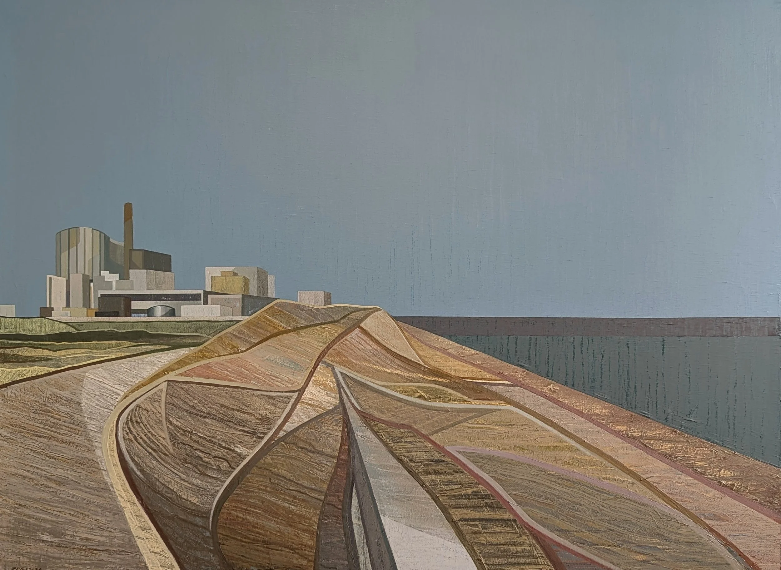 DO YOU REMEMBER THE COLOUR OF THE SEA THAT DAY NO. 01 (DUNGENESS) - 2025-26 - Oil on canvas - H: 76cm X W: 102cm - SOLD