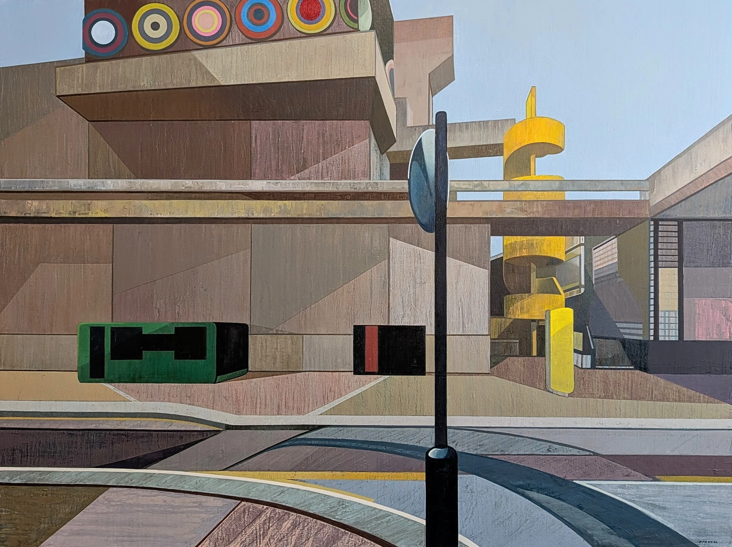 THAT TO NAME HAPPINESS IS TO DISSIPATE IT NO. 02 (SOUTHBANK CENTRE, LONDON) - 2025-26 - Oil on canvas - H: 92cm X W: 122cm - Available through Taylor-Jones & Son - £4200