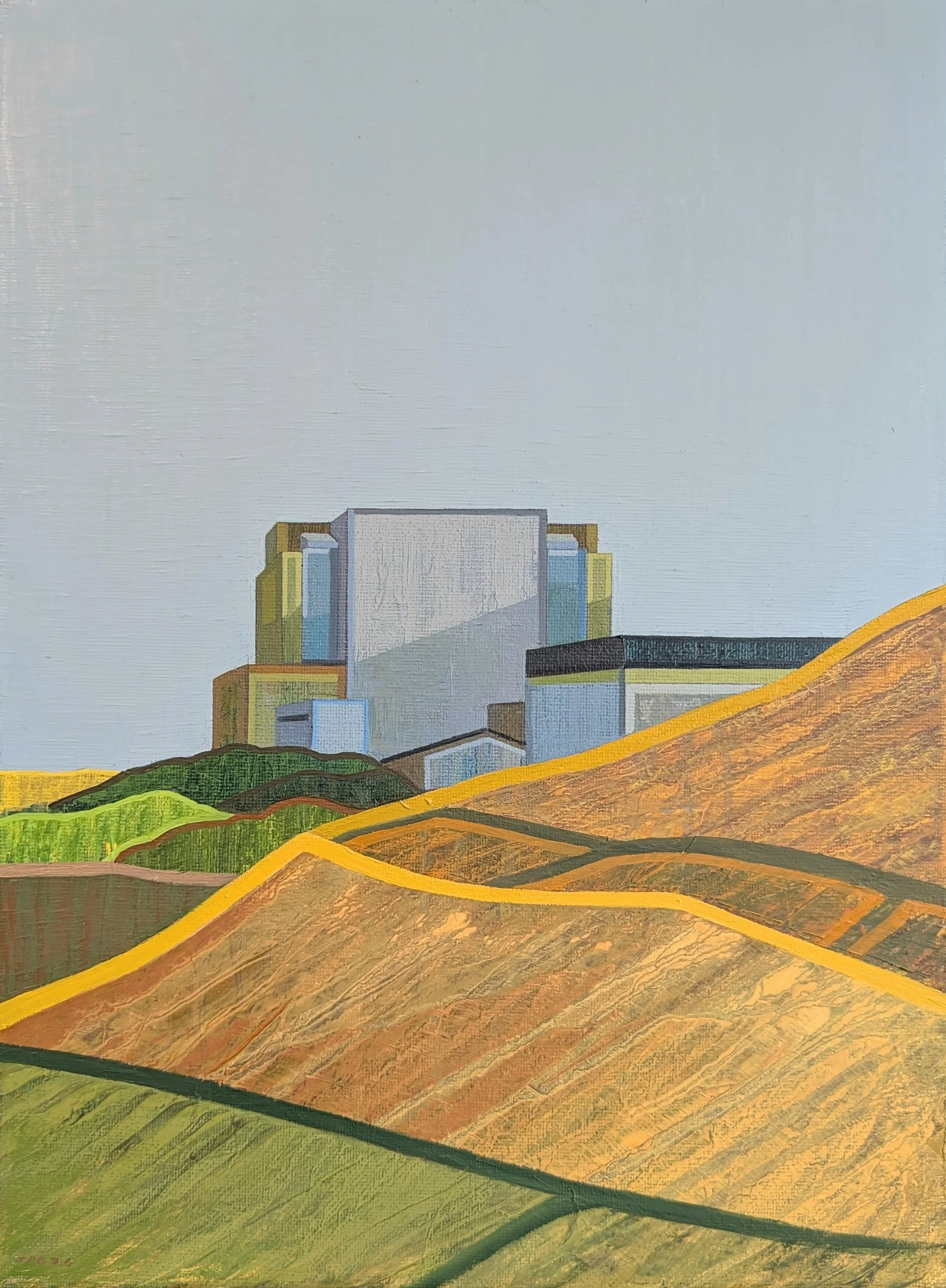 MONACHOPSIS NO. 03 (DUNGENESS) - 2026 - Oil on canvas - H: 40cm X W: 30cm - FOR SALE - P.O.A - Click image for enquiry