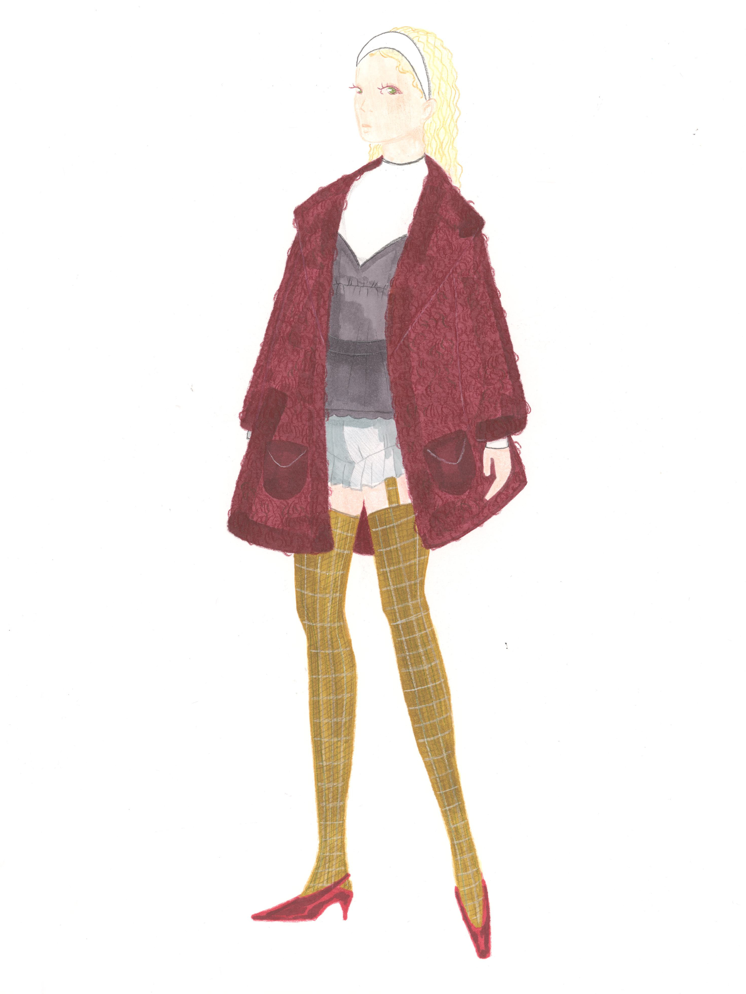 Winter illustration No. 7, 2025, Pen and marker