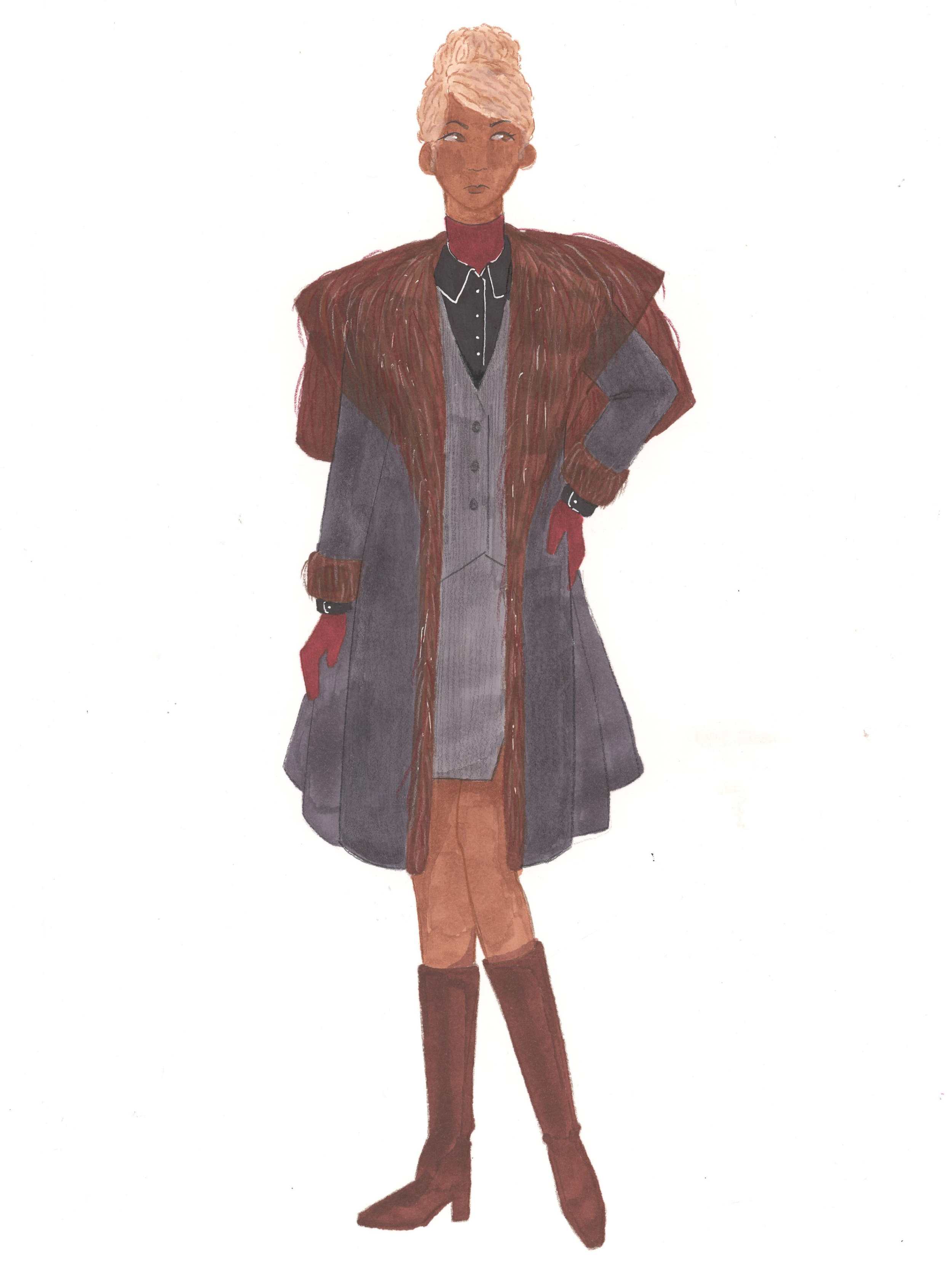 Winter illustration No. 5, 2025, Pen and marker