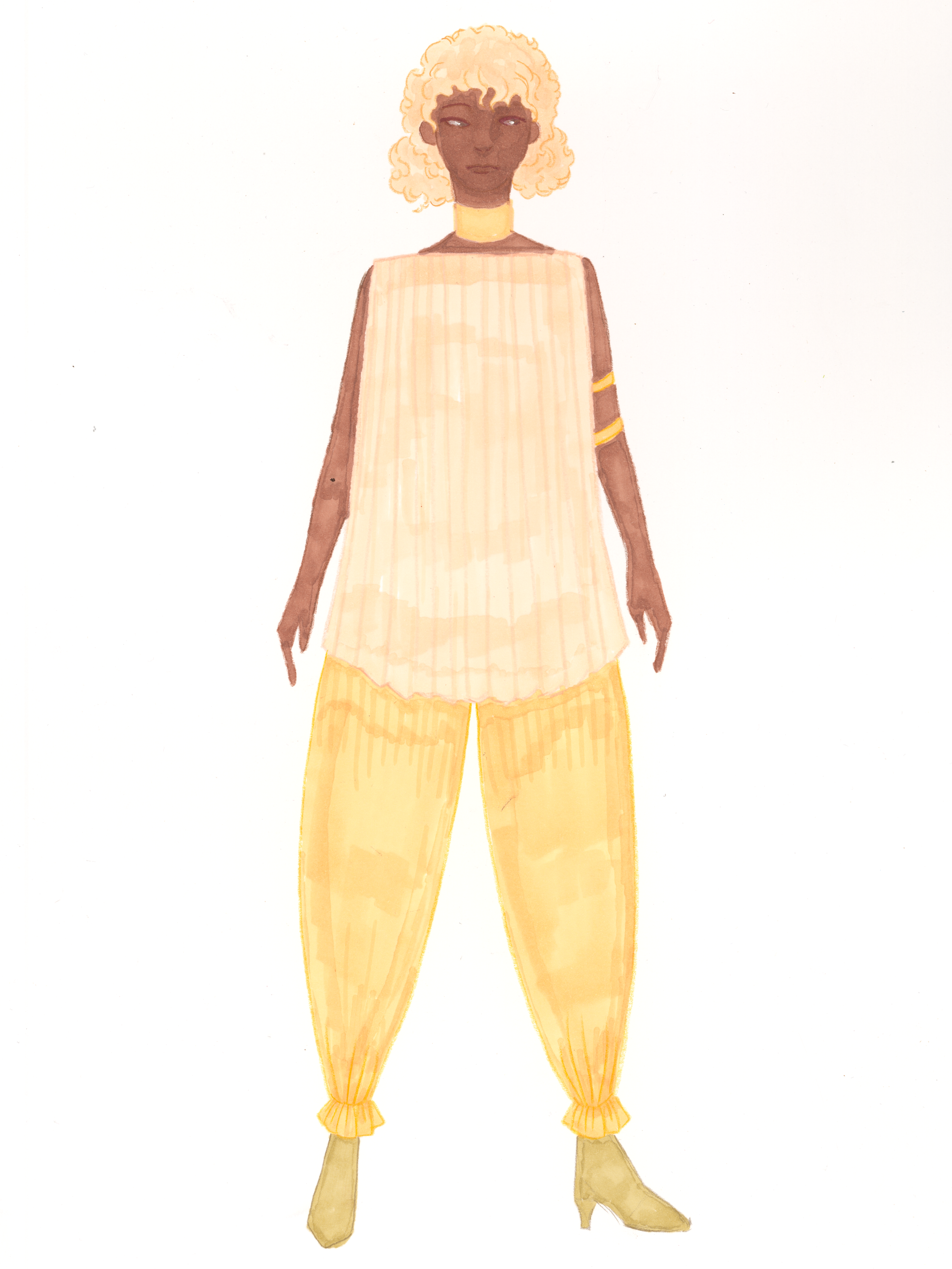 Fall illustration No. 4, 2025, Pen and marker