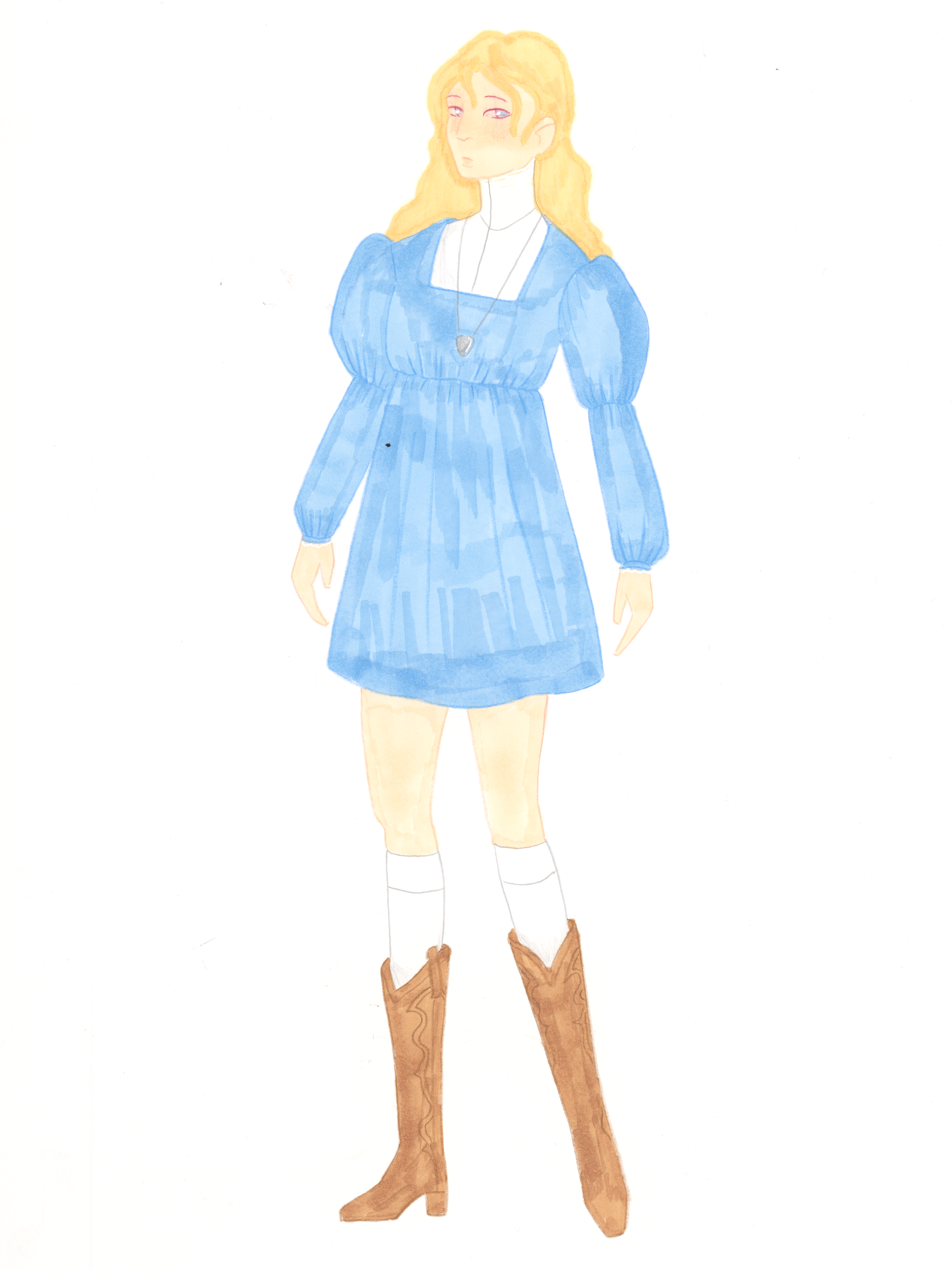 Fall illustration No. 9, 2025, Pen and marker