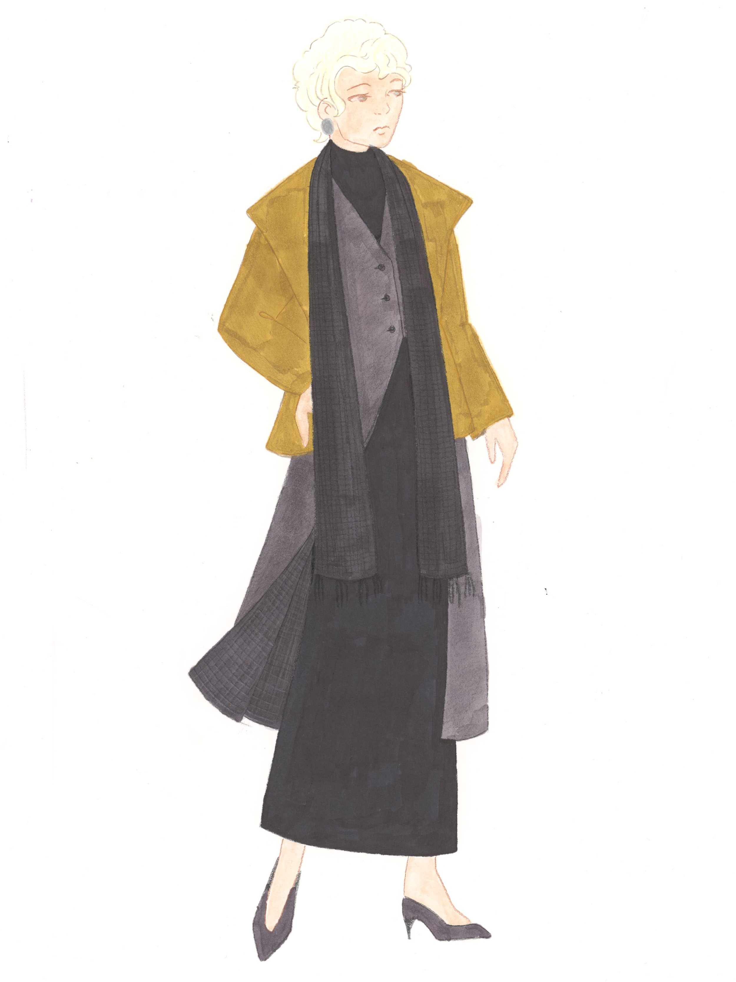 Winter illustration No. 1, 2025, Pen and marker