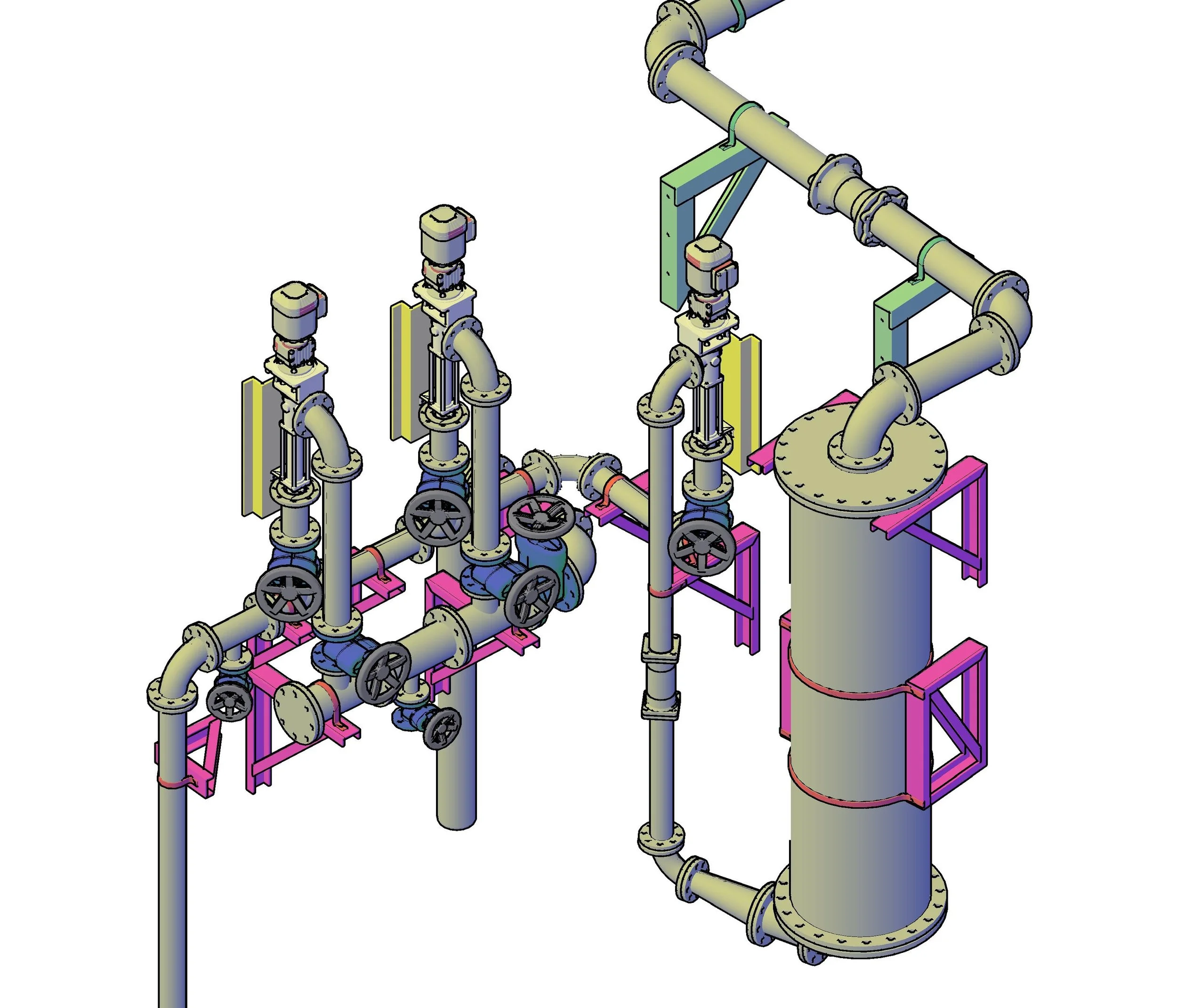 WWTS - Process piping layout