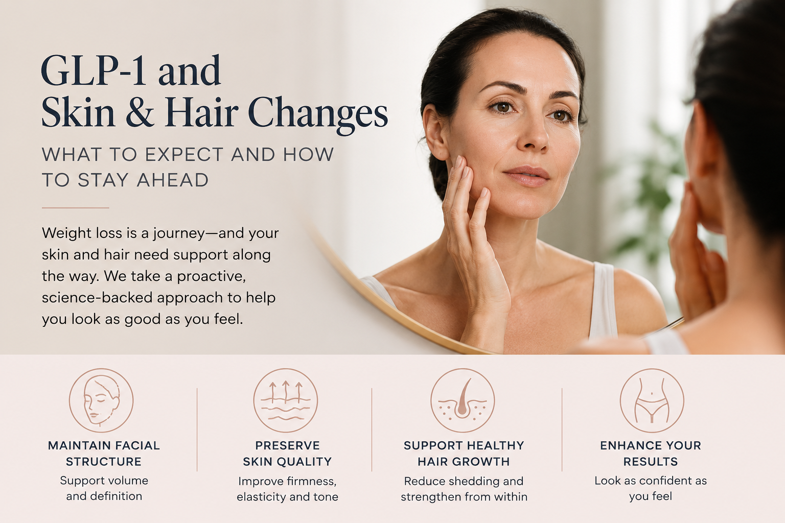 GLP 1 and Skin and Hair Changes What to Expect and How to Stay Ahead