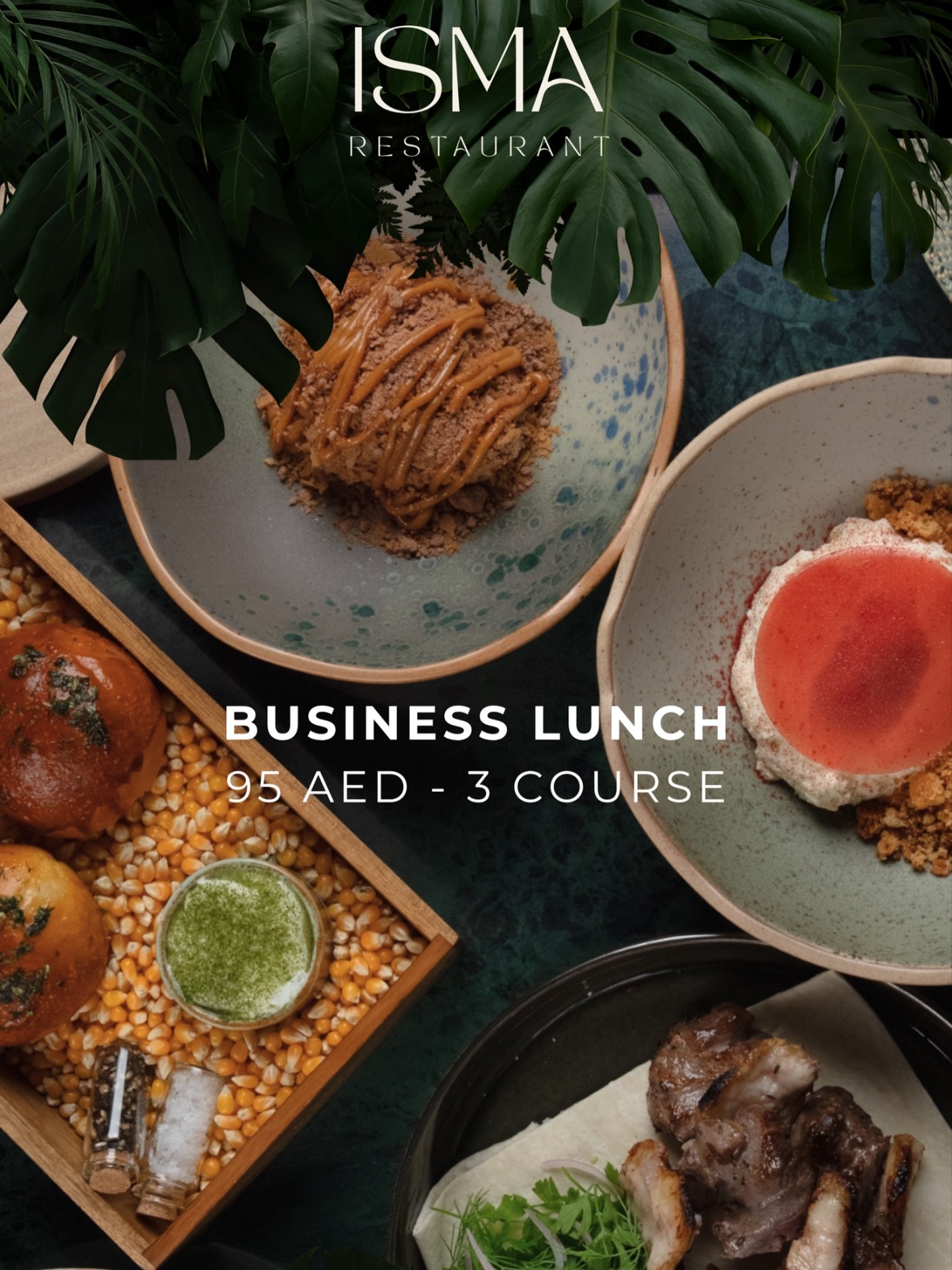 Business Lunch &ndash; Only 95 AED!
Enjoy a delicious 3-course menu with a beautiful view.