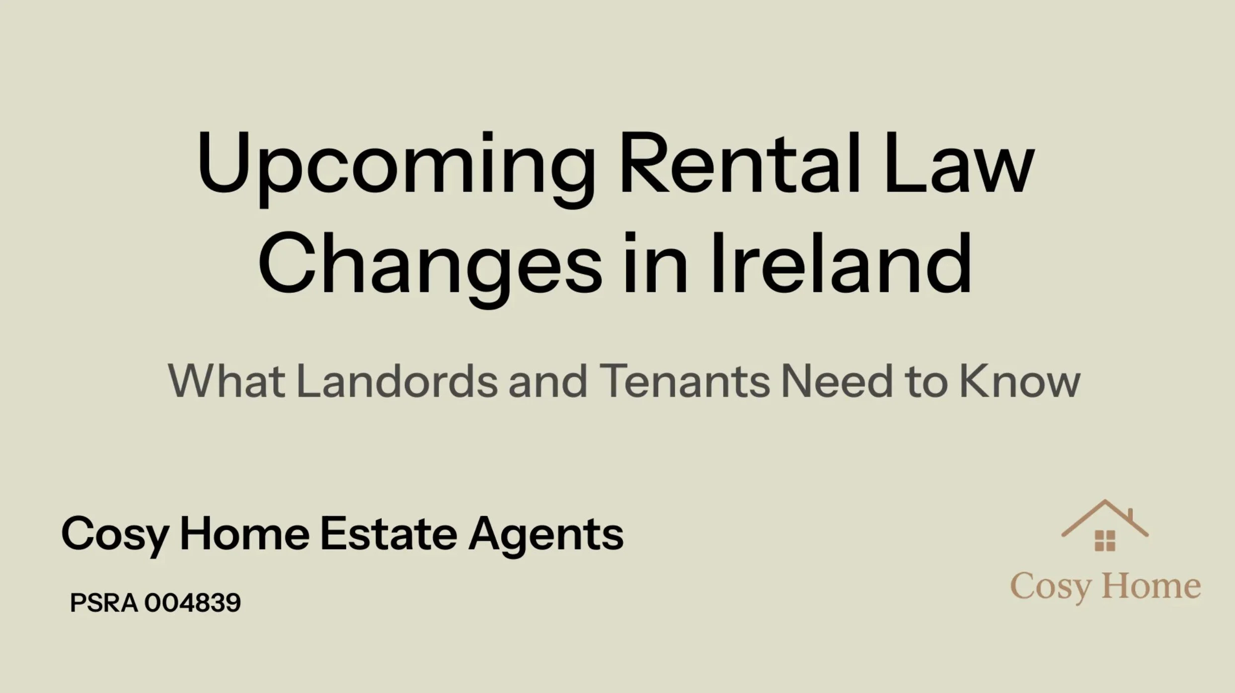 Upcoming rental  laws in Ireland 2026