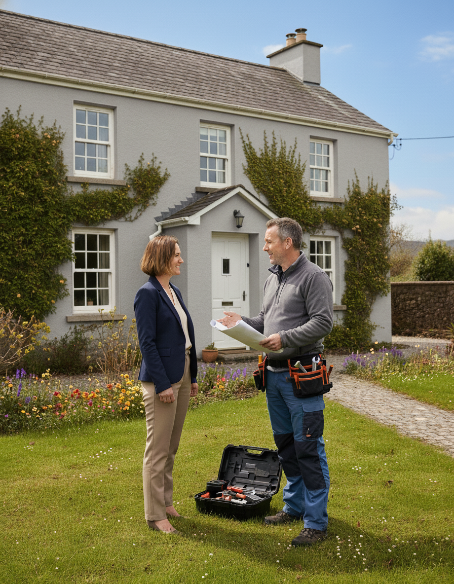 Auctioneer Galway coordinating property maintenance and landlord compliance services.