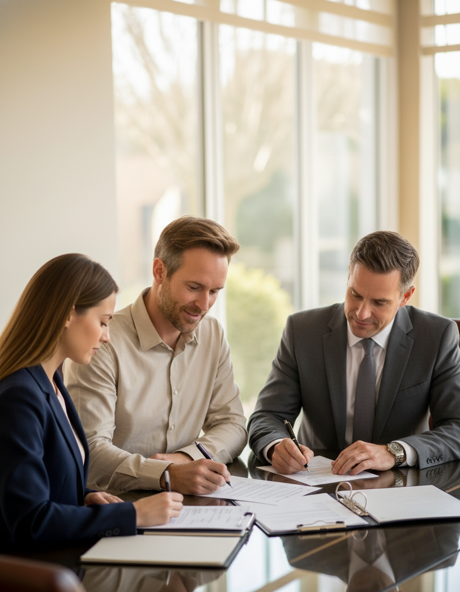 Auctioneer Galway assisting buyers with contract finalisation and legal steps.