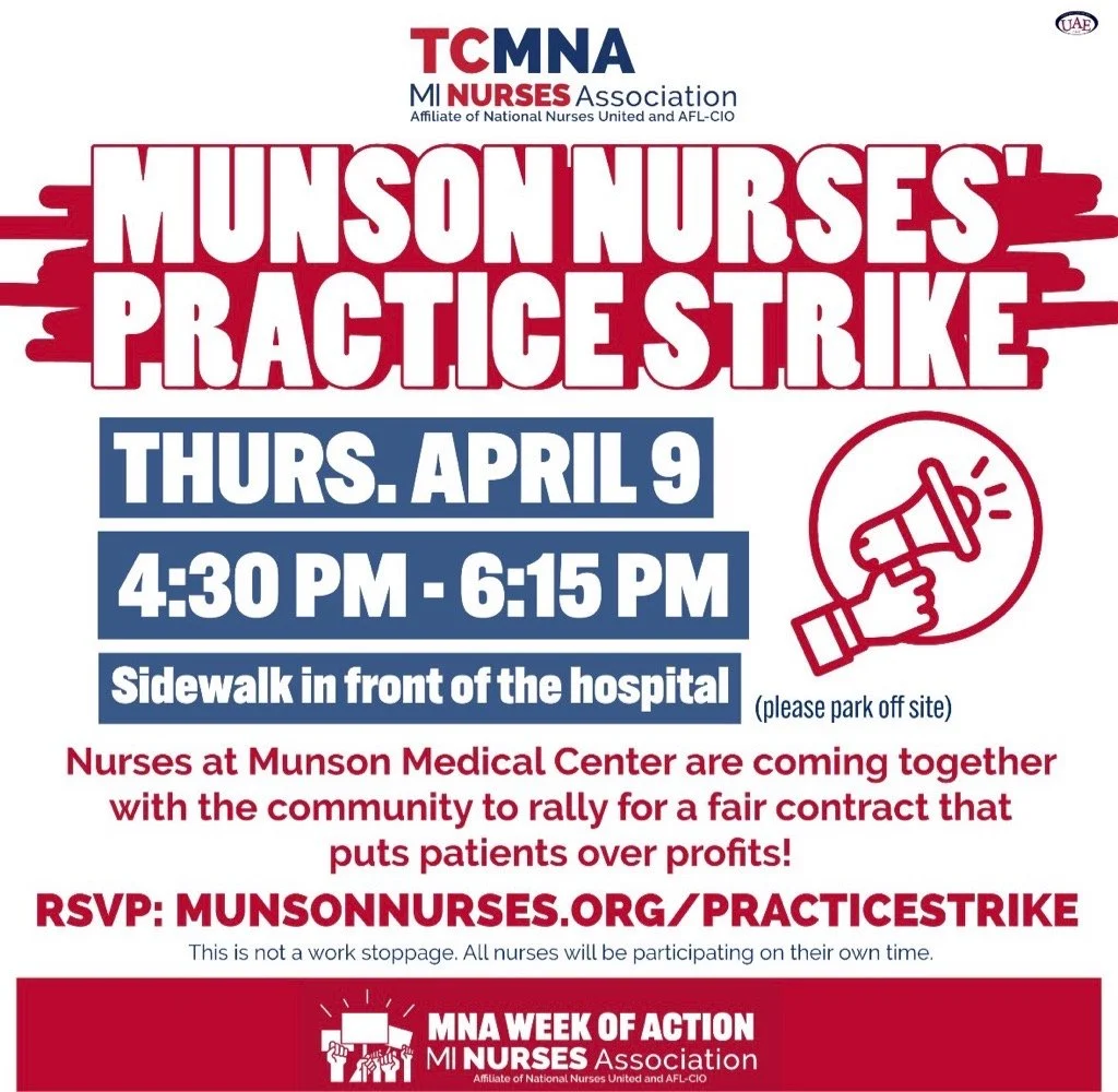 Munson Nurses Practice Strike