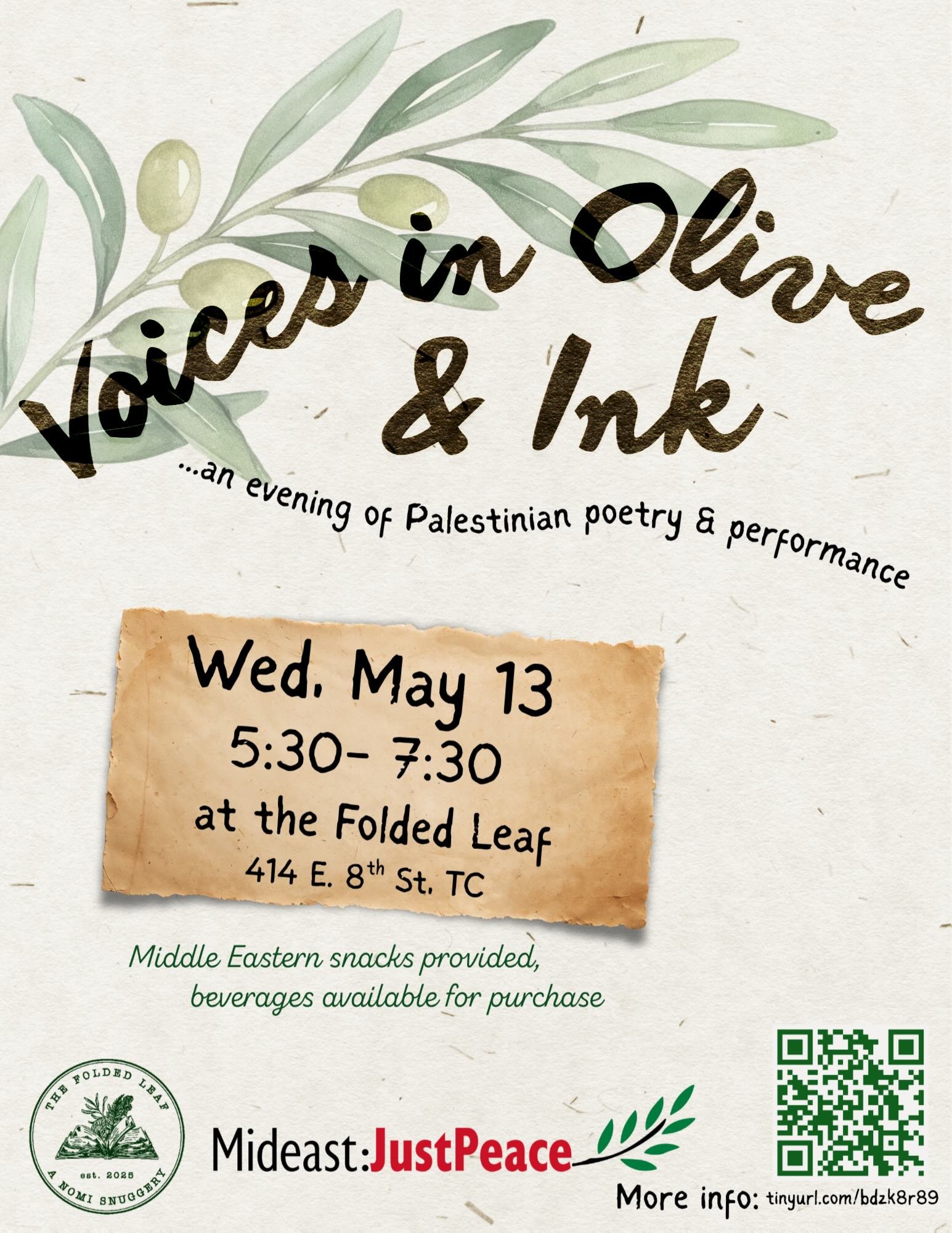 Voices In Olive & Ink - Palestinian Poetry