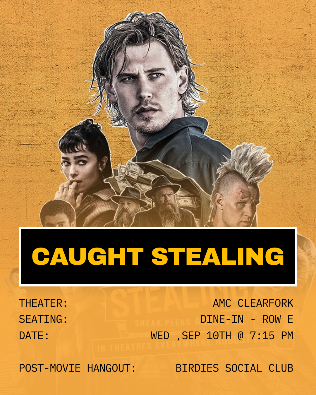 September Meetup - Caught Stealing
