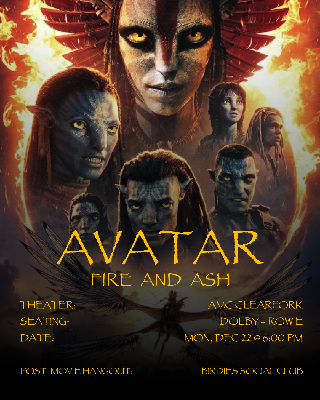 December Meetup - Avatar: Fire &amp; Ash