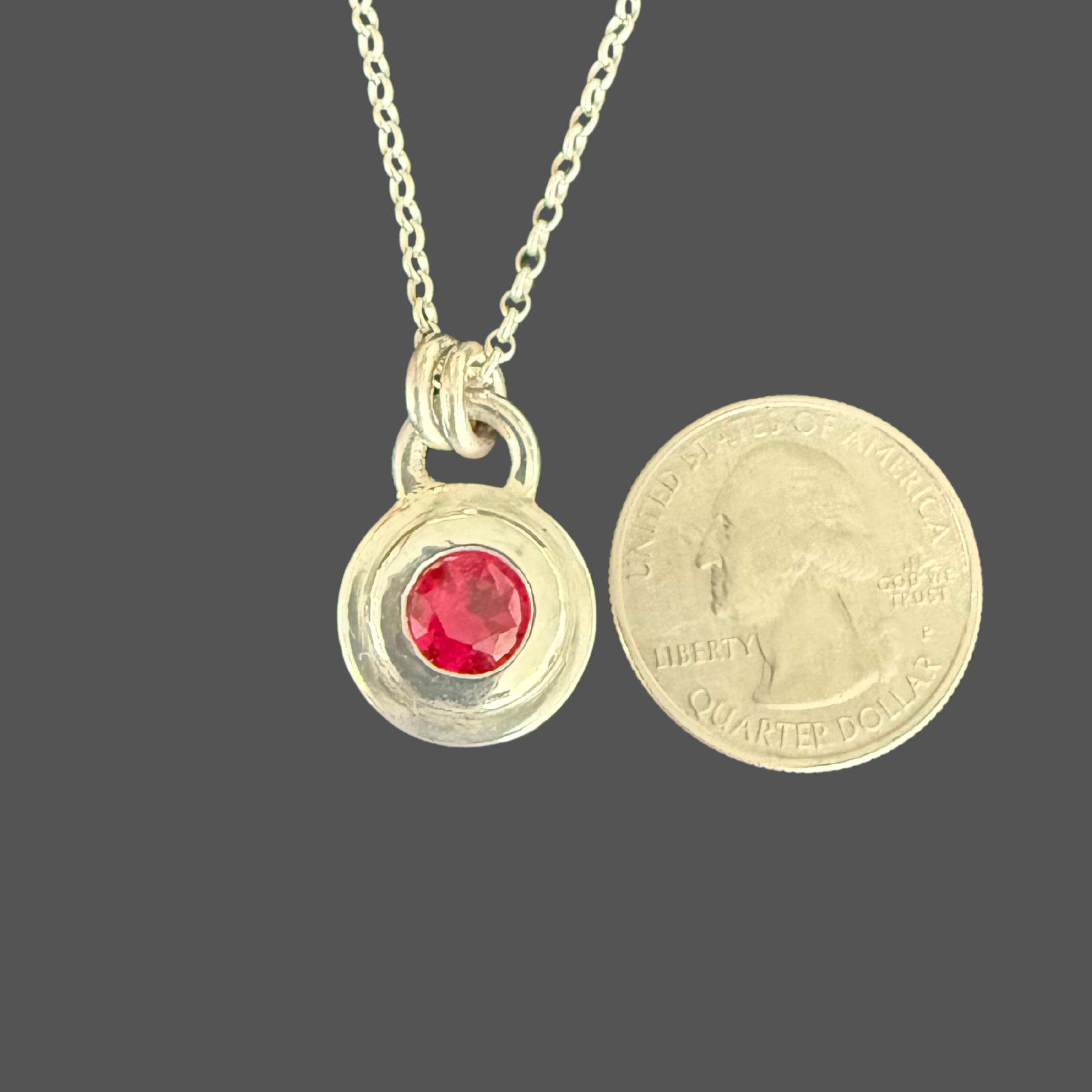 Quarter of Ruby Heart Pendant  Necklace - Barbara Land.png