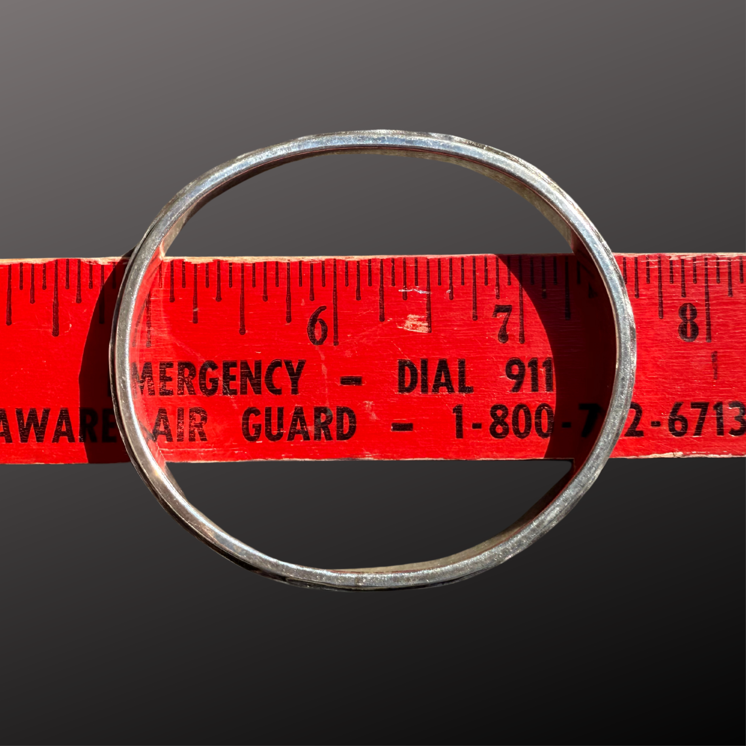 Ruler  Stamped Forged Bangle - Barbara Land.png