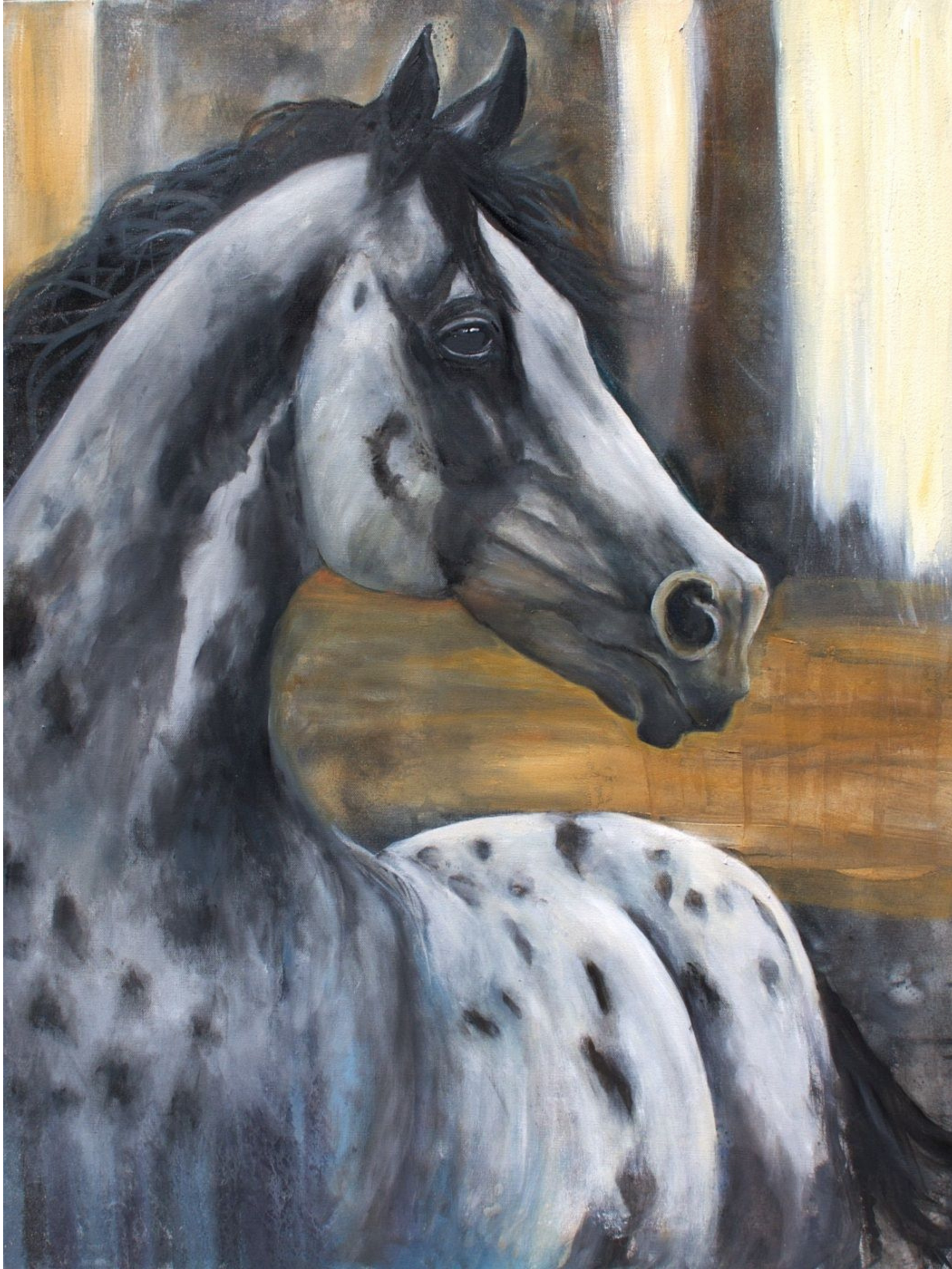 "Unspoken Bond" / Oil on canvas / 30 x 40 in.  / 


$2,200.00